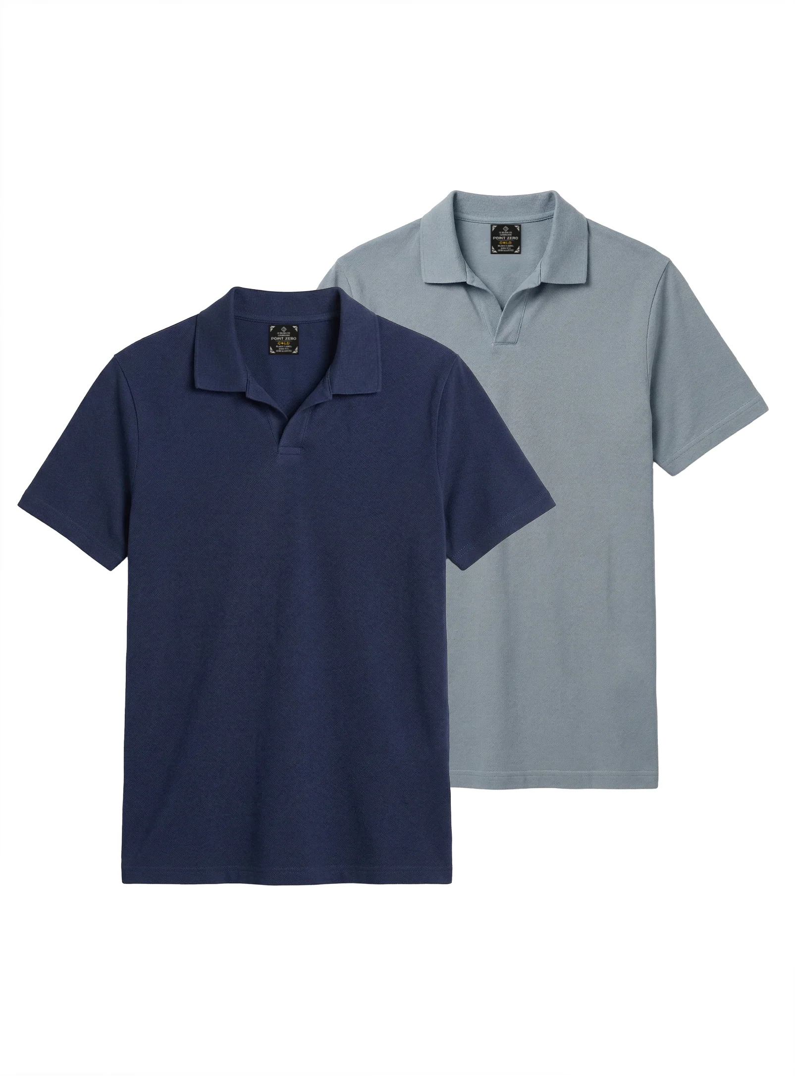 2 Pack – Johnny Collar Polo || Lot de 2 polos Johnny Collar - Image 9