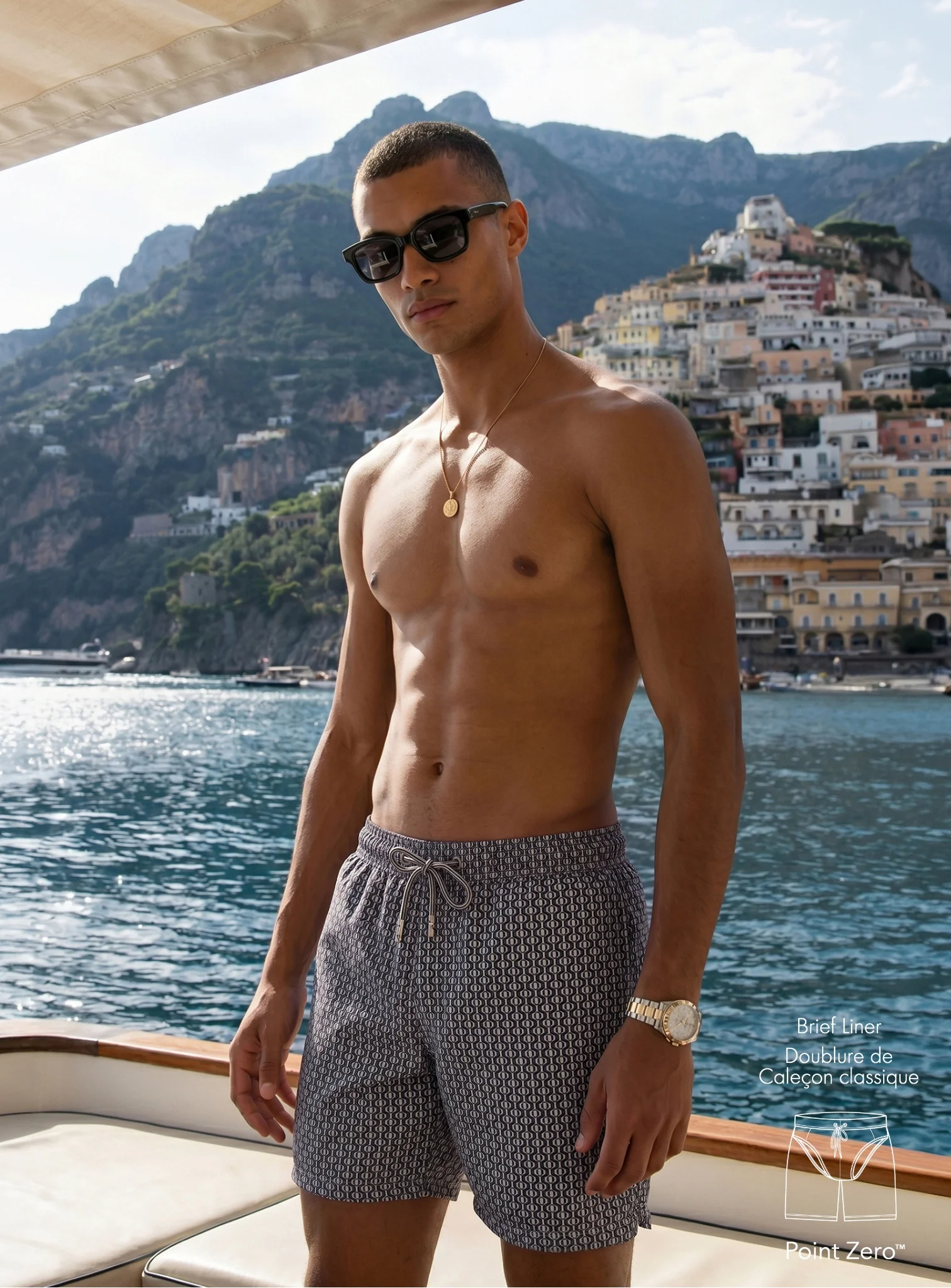 ARLO | Geo Print Swim Short || ARLO | Short De Bain Imprimé Géométrique