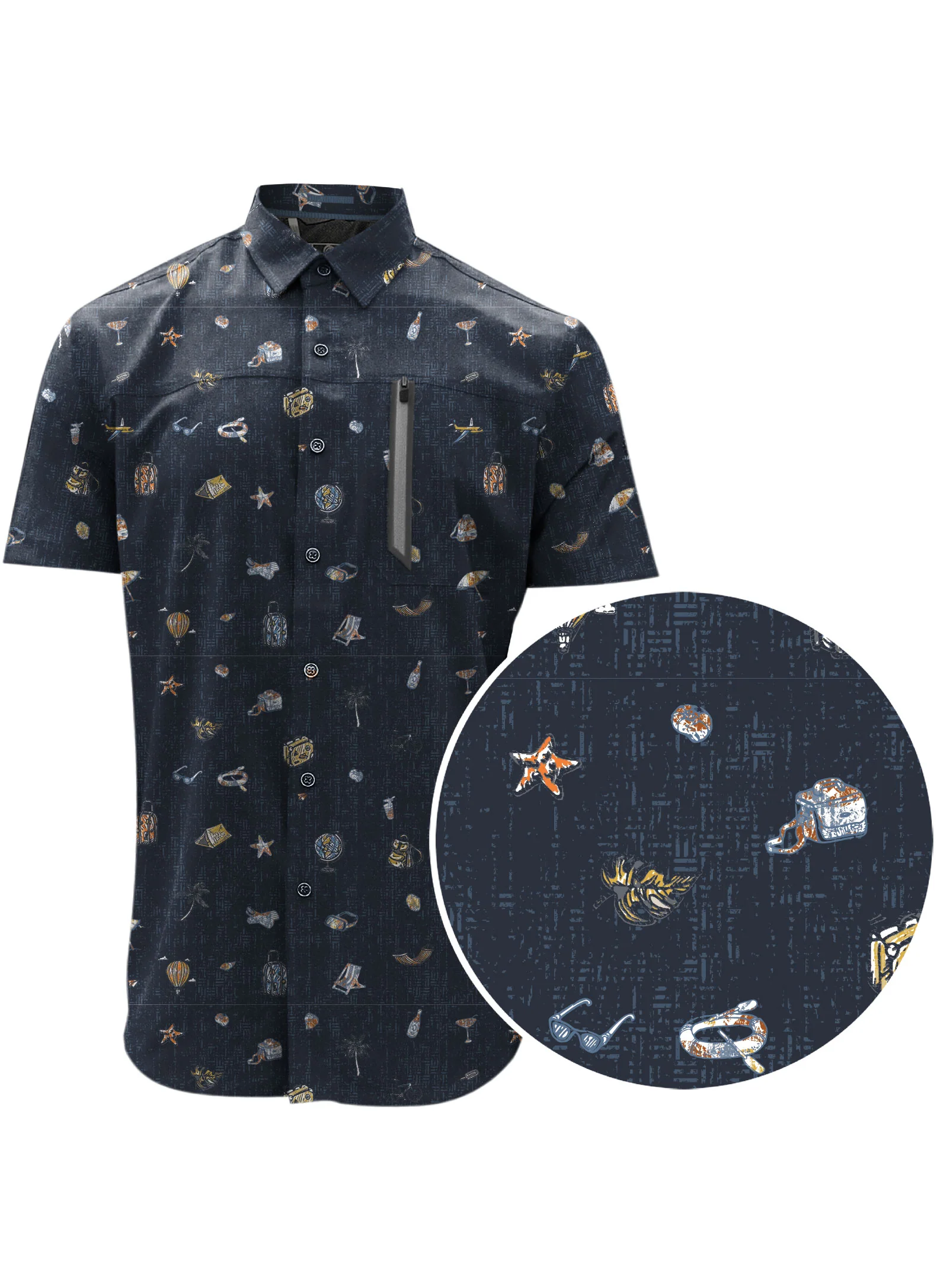 AUREL | Summer Icons Performance Shirt || AUREL | Chemise performance motifs estivaux - Image 2