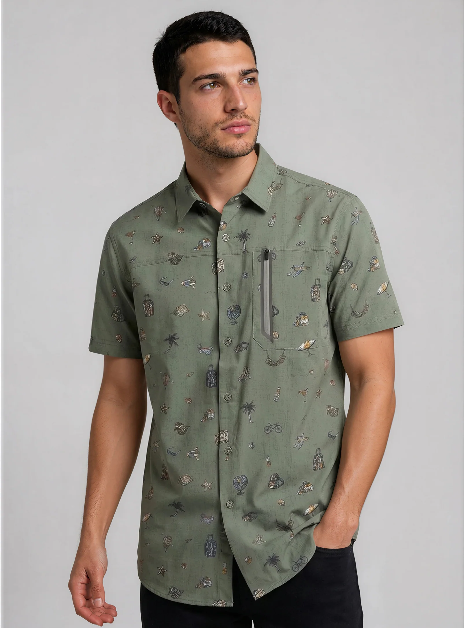 AUREL | Summer Icons Performance Shirt || AUREL | Chemise performance motifs estivaux - Image 4
