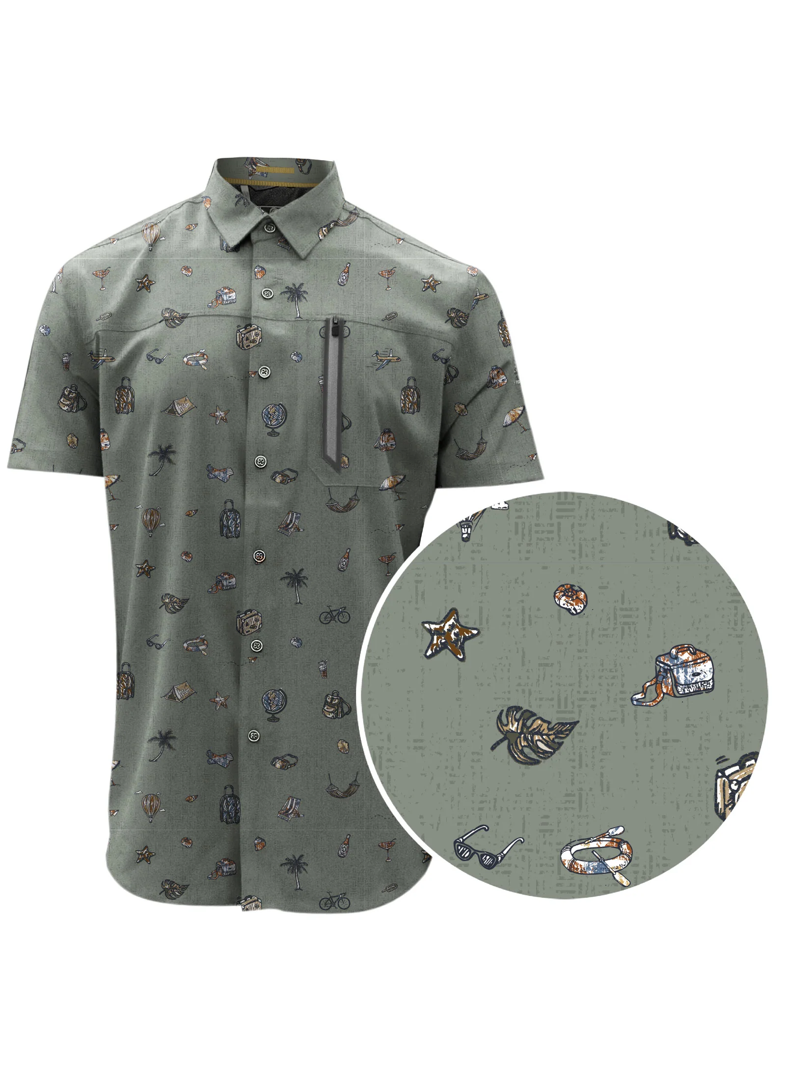 AUREL | Summer Icons Performance Shirt || AUREL | Chemise performance motifs estivaux - Image 5