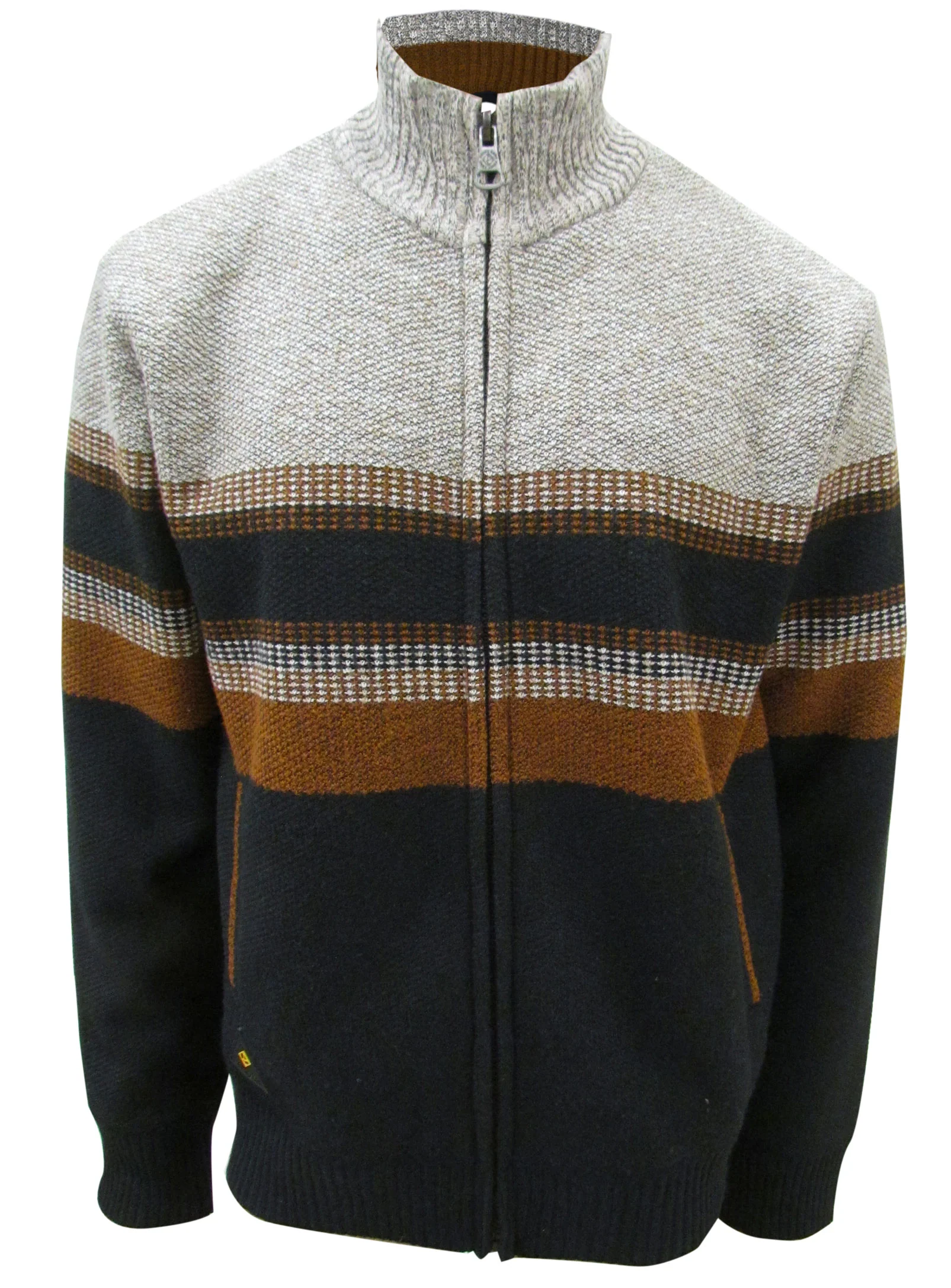 CALEB | Bonded Micro-Fleece Mock-Neck Zip Cardigan || CALEB | Cardigan zippé à col montant doublé en micropolaire - Image 8