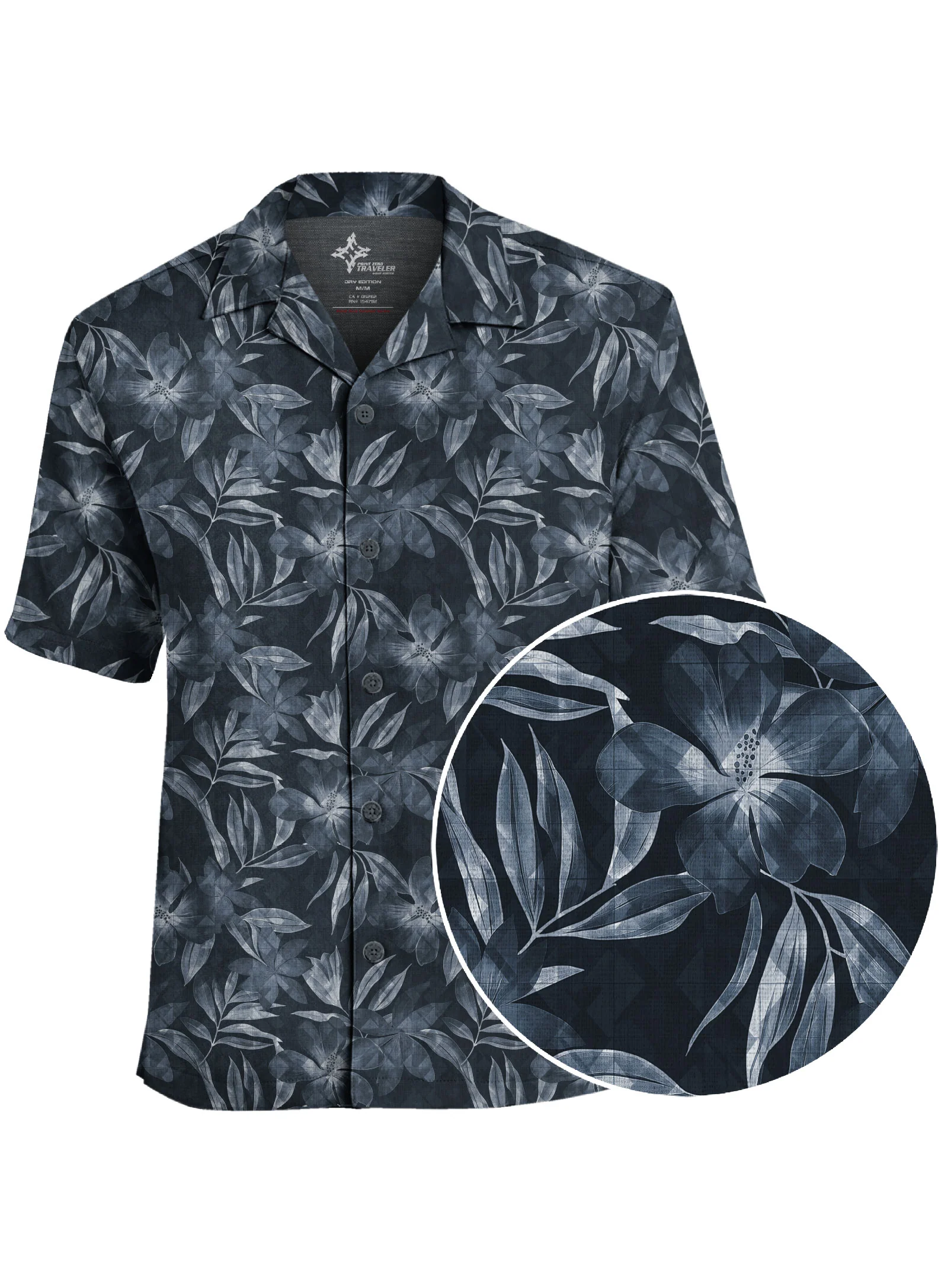 JULIEN | 4-Way Stretch Floral Print Cuban Collar Shirt || JULIEN | Chemise à manches courtes à imprimé floral extensible - Image 2