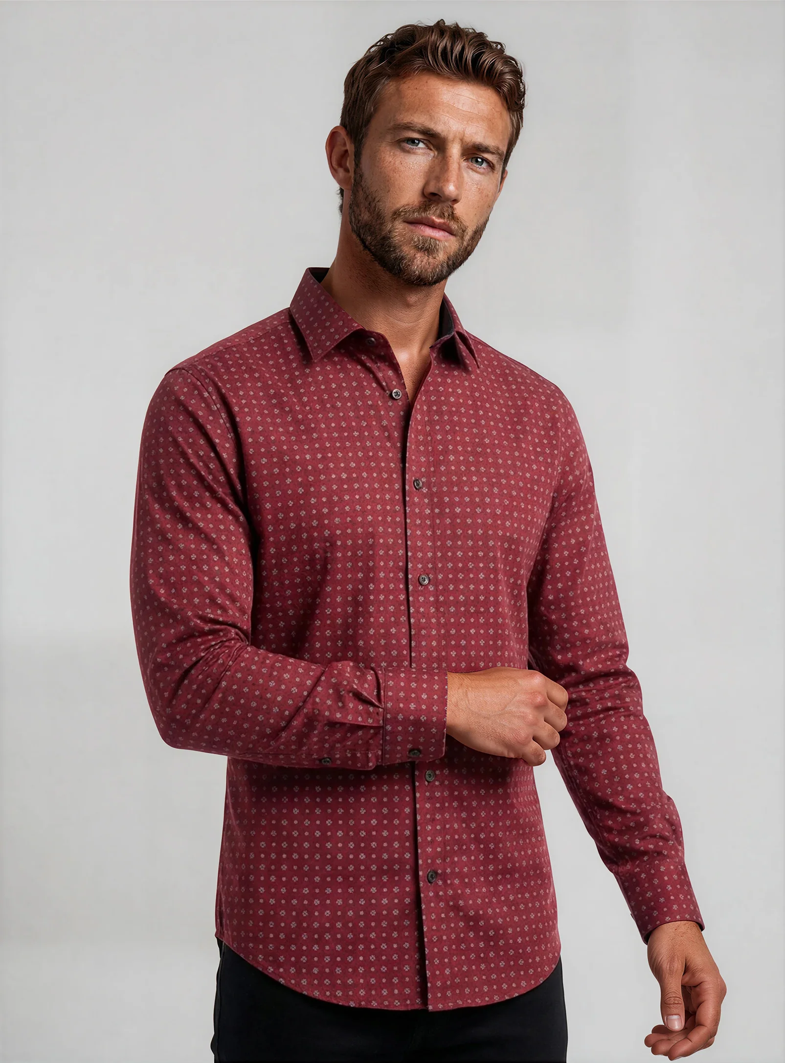 KYRIN | Minimal Print Shirt || KYRIN | Chemise à Imprimé - Image 2