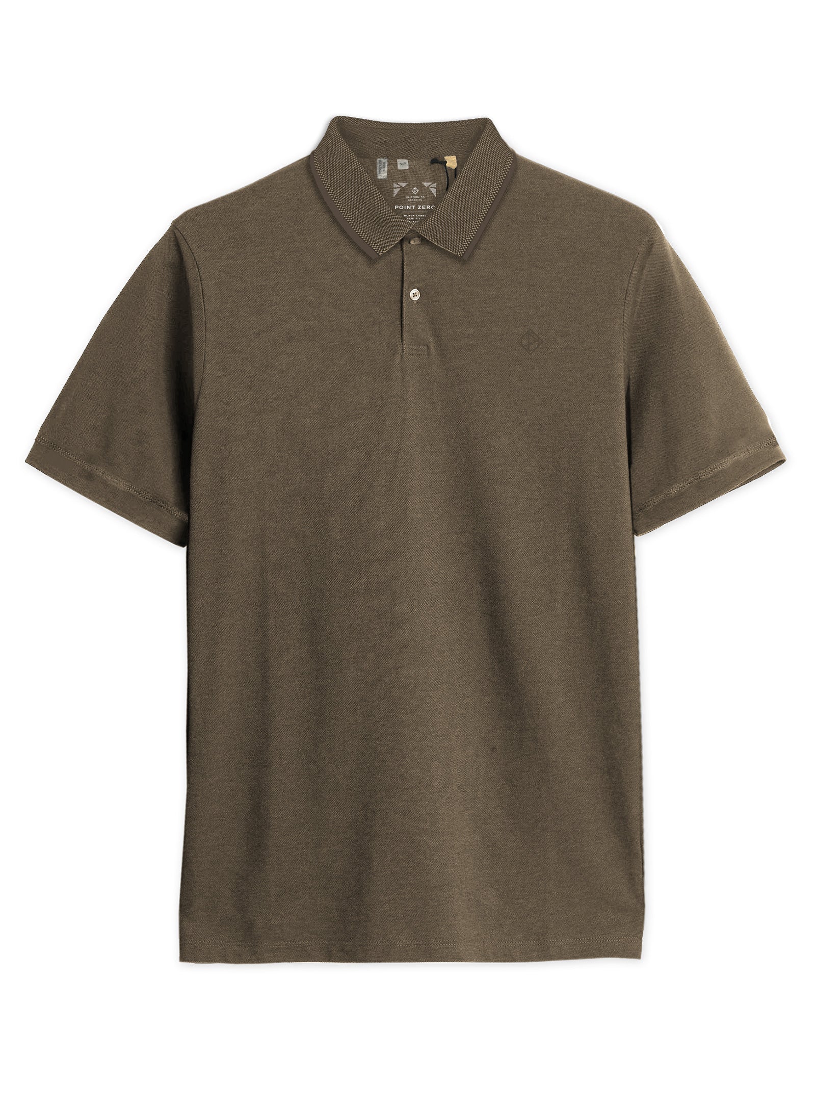 GREG | Two-Tones Pique Polo || GREG | Polo En Piqué À Col Boutonné Deux Tons - Image 14