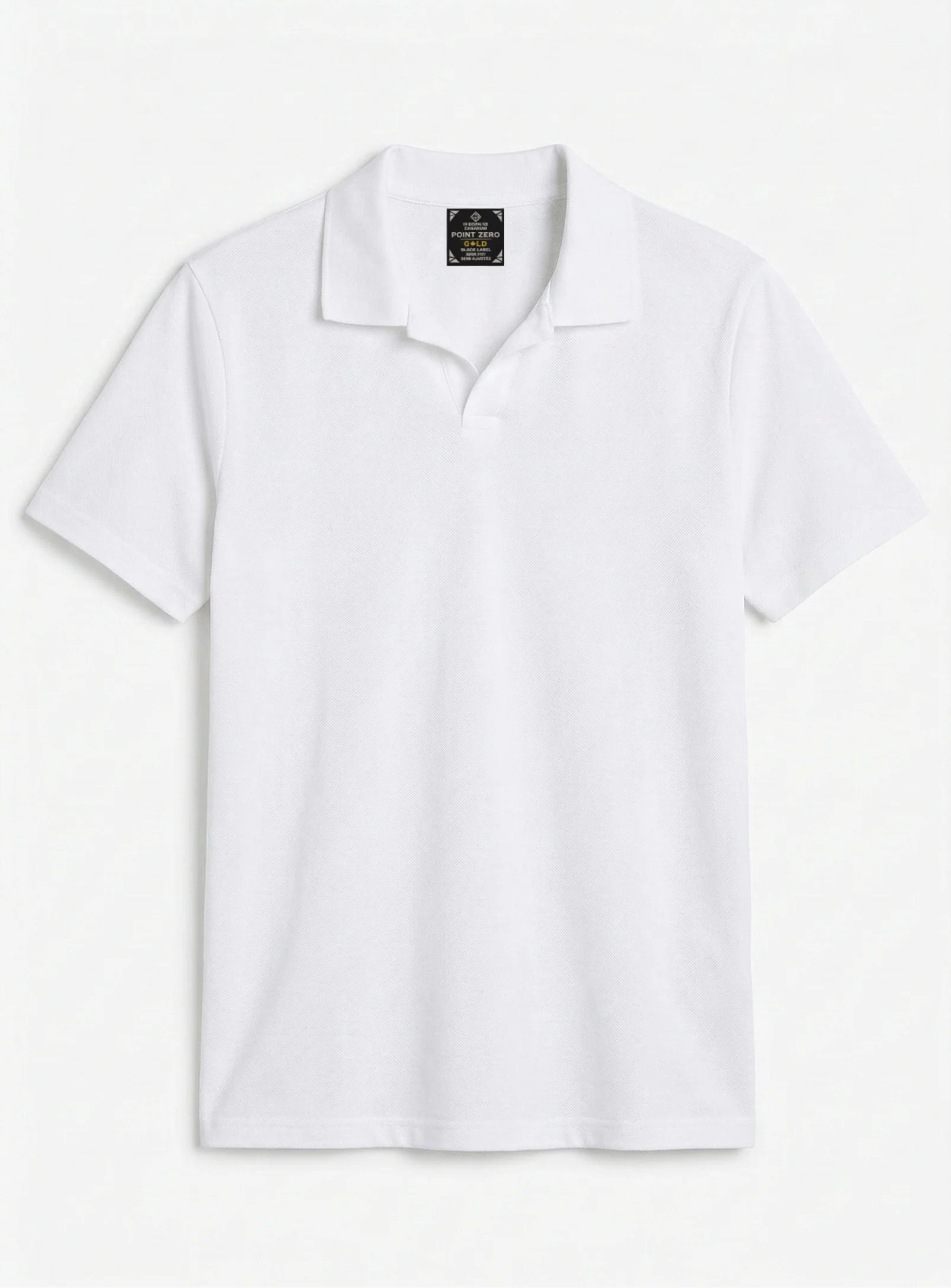 JAXON | Semi-fit stretch Johnny collar Polo || JAXON | T-shirt col Johnny extensible, coupe semi-ajustée - Image 4