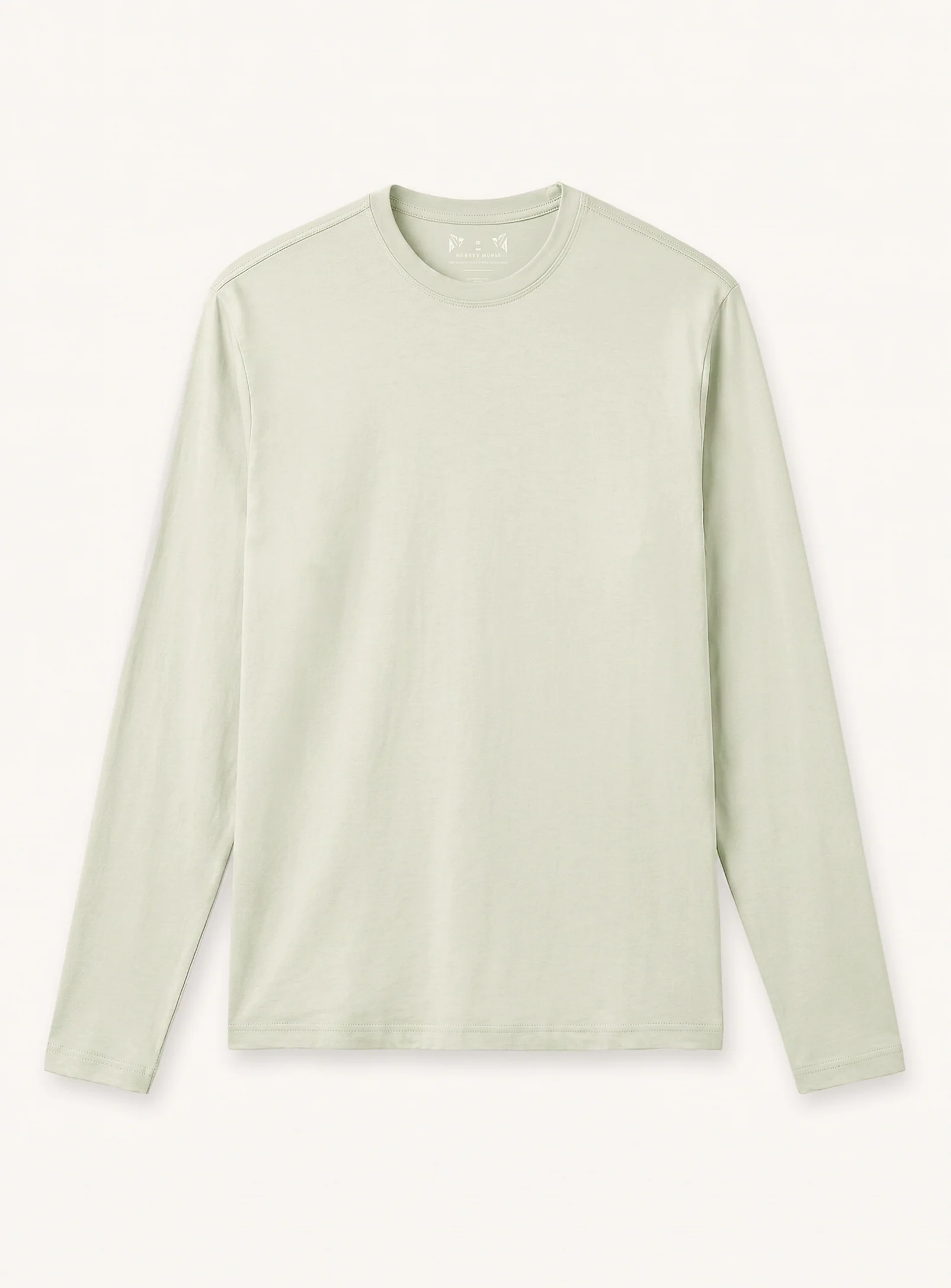KEL | Basic Cotton Long-Sleeve Crewneck T-Shirt || KEL | T-shirt basique en coton à manches longues et col rond - Image 4