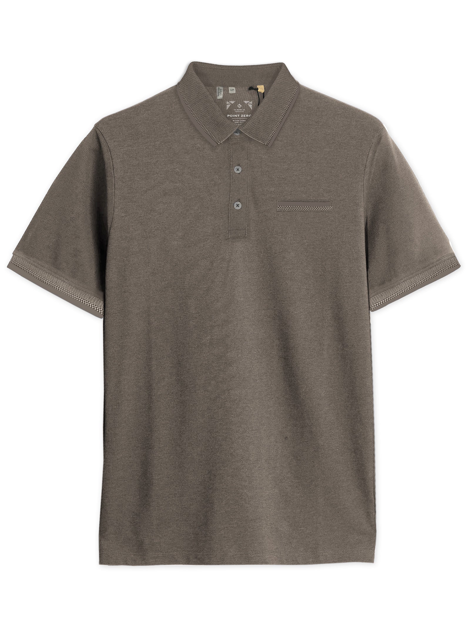 KREG | Pique Polo Two Tone With Chest Pocket || KREG | Polo En Piqué Deux Tons Avec Poche Poitrine - Image 12
