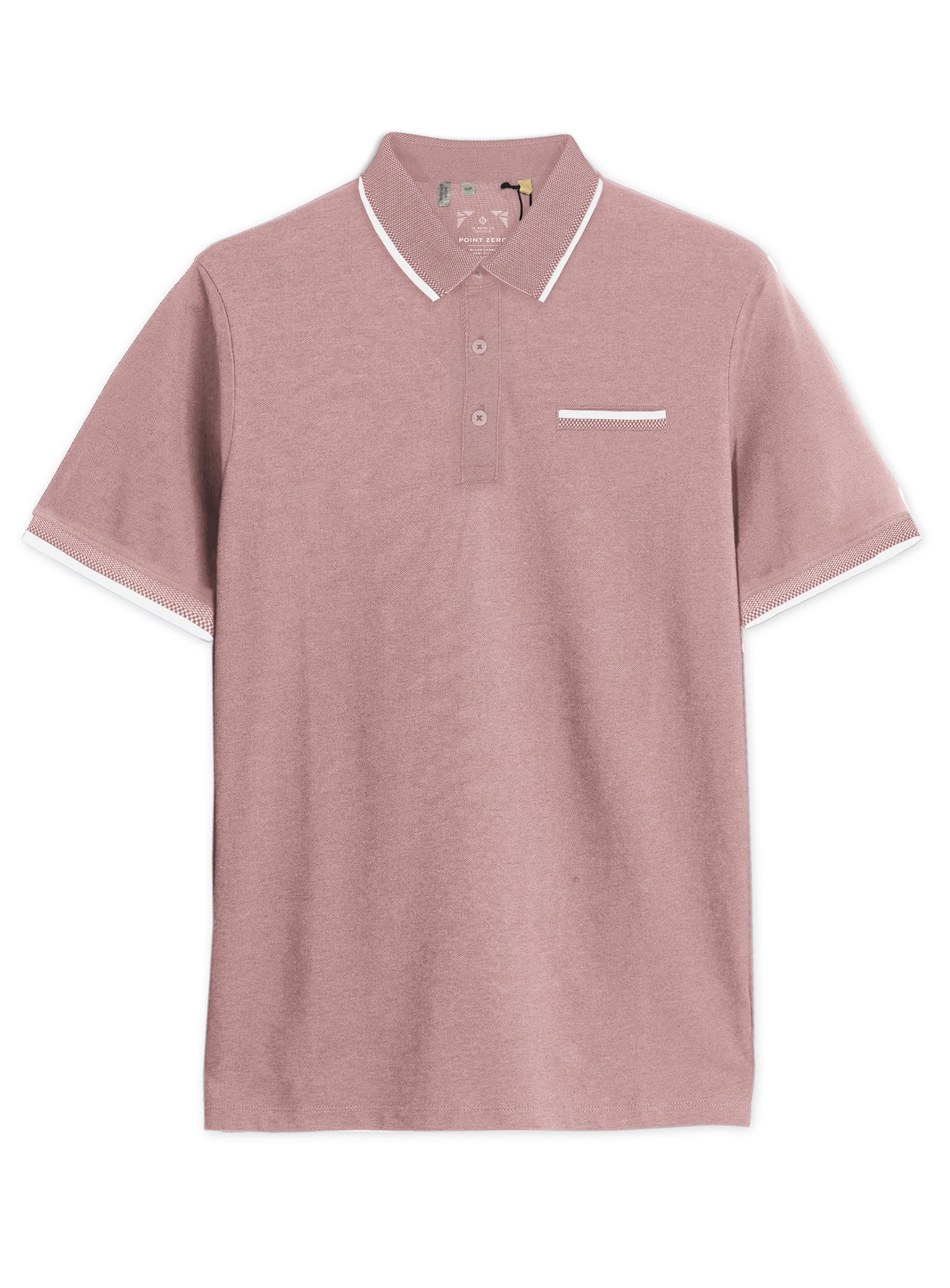KREG | Pique Polo Two Tone With Chest Pocket || KREG | Polo En Piqué Deux Tons Avec Poche Poitrine - Image 13