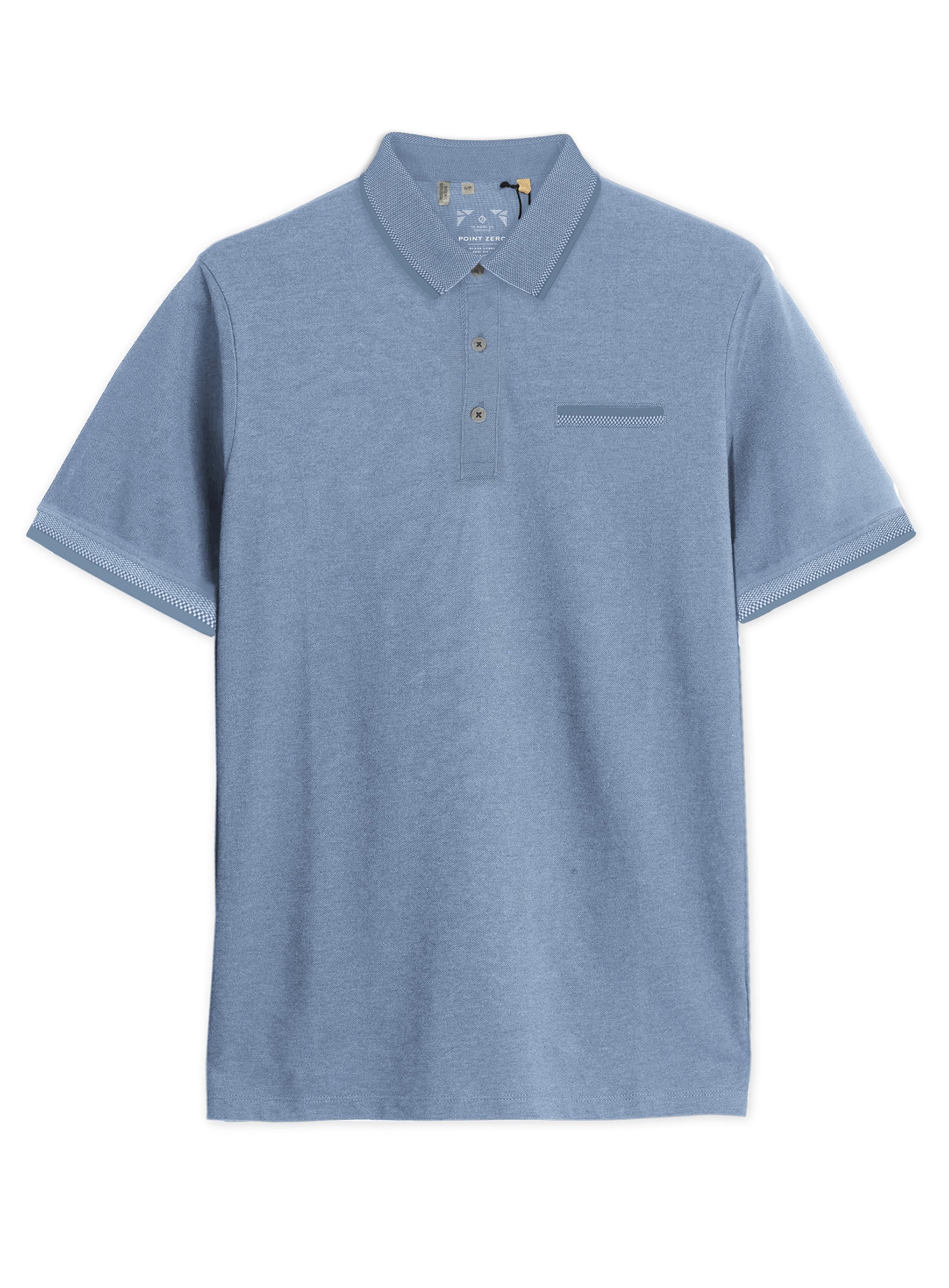 KREG | Pique Polo Two Tone With Chest Pocket || KREG | Polo En Piqué Deux Tons Avec Poche Poitrine - Image 19