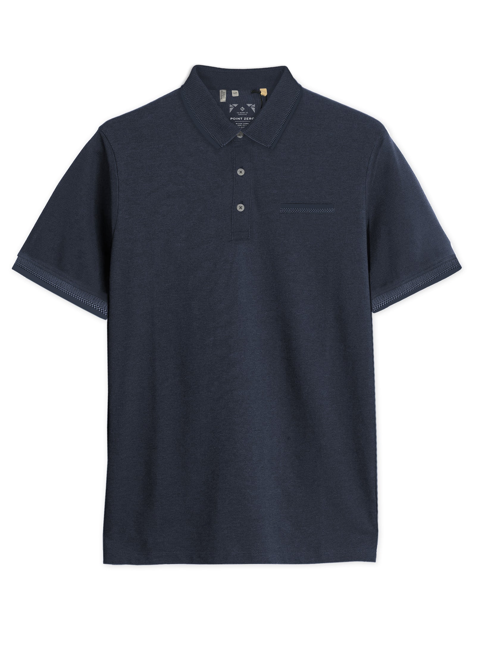 KREG | Pique Polo Two Tone With Chest Pocket || KREG | Polo En Piqué Deux Tons Avec Poche Poitrine - Image 22