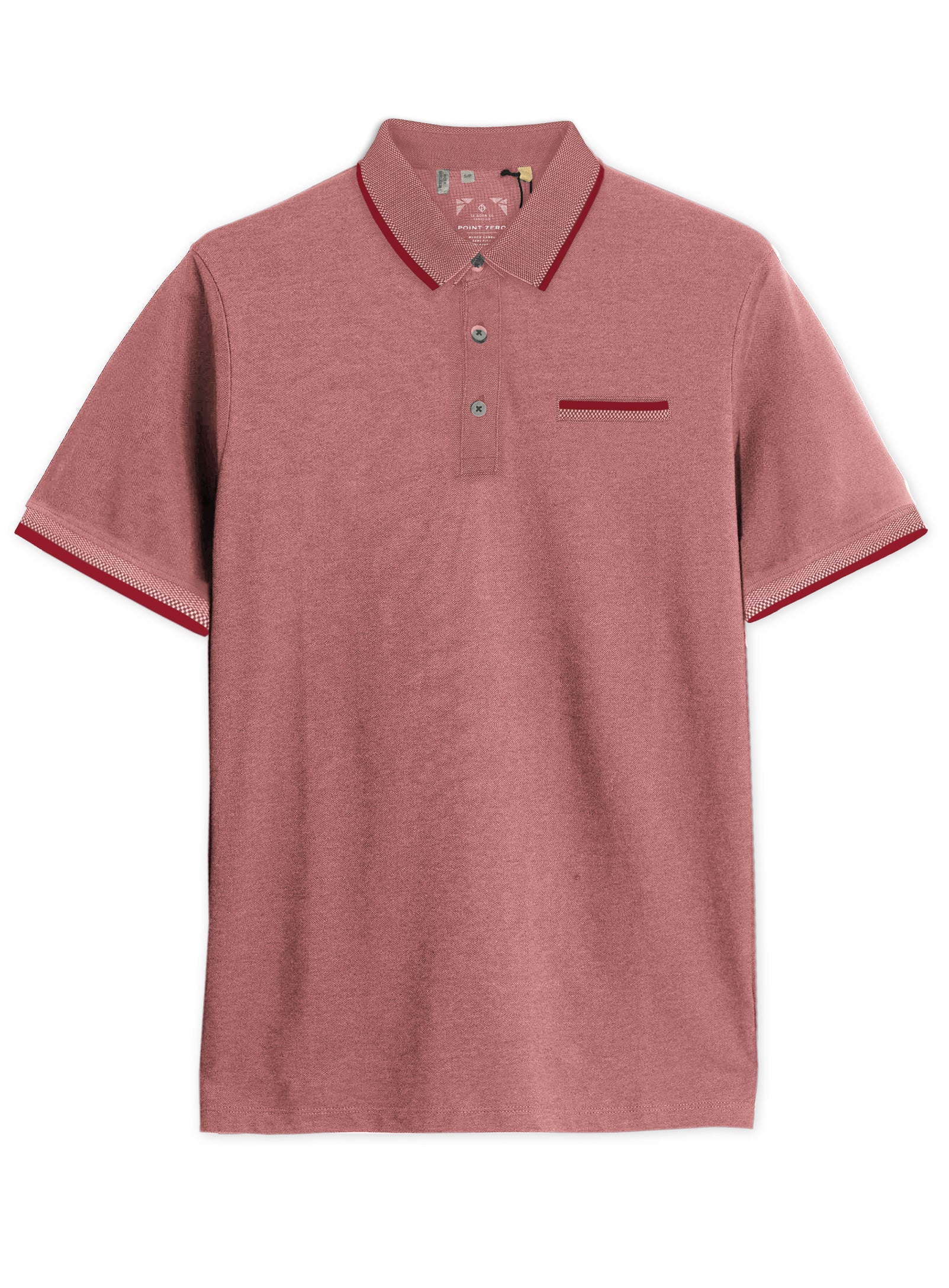 KREG | Pique Polo Two Tone With Chest Pocket || KREG | Polo En Piqué Deux Tons Avec Poche Poitrine - Image 25