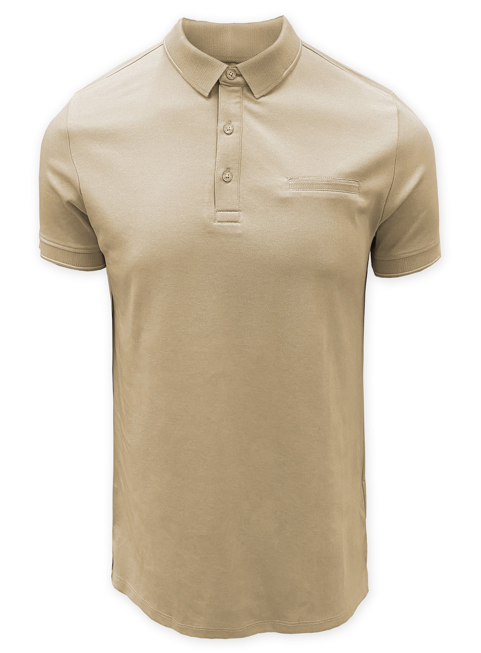 KREG | Pique Polo Two Tone With Chest Pocket || KREG | Polo En Piqué Deux Tons Avec Poche Poitrine - Image 3