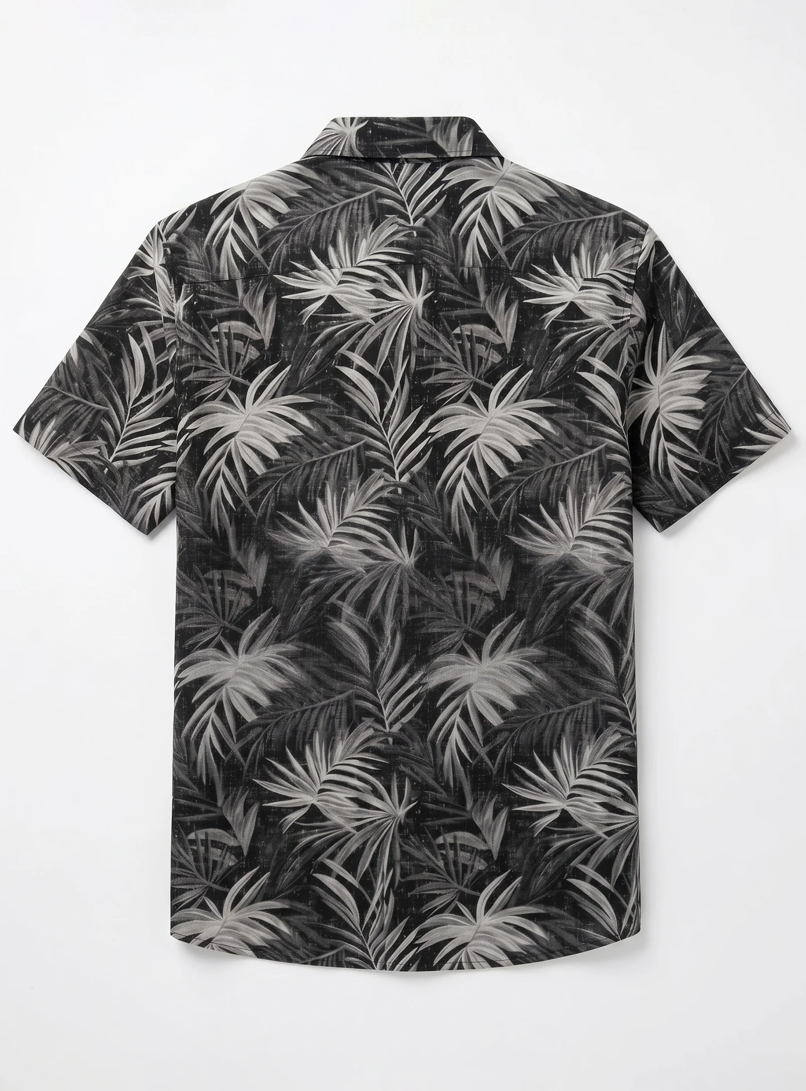 LENG | 4-Way Stretch Leaf Print Short-Sleeve Shirt || LENG | Chemise à manches courtes à imprimé feuillage extensible - Image 4