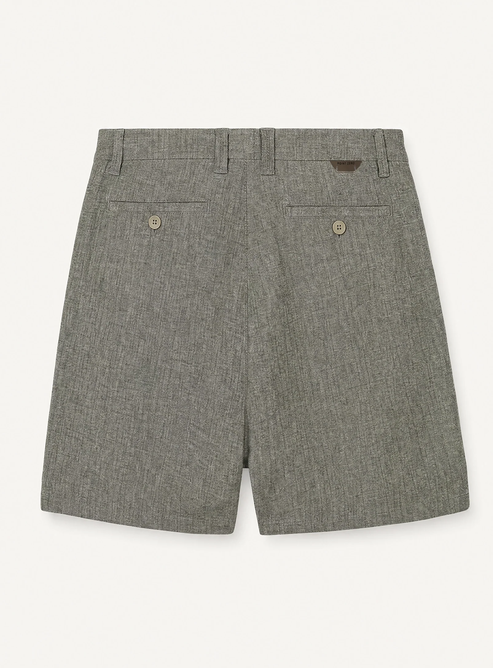 LIAM | Linen Flat Front Shorts with 9" Inseam|| LIAM | Short en lin à devant plat avec entrejambe de 9 po - Image 14