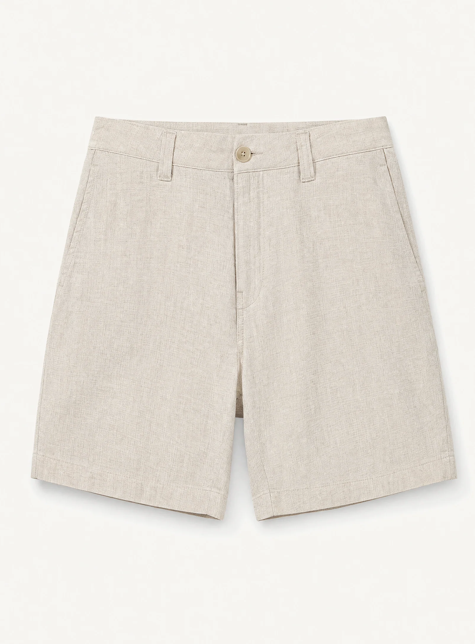 LIAM | Linen Flat Front Shorts with 9" Inseam|| LIAM | Short en lin à devant plat avec entrejambe de 9 po - Image 22
