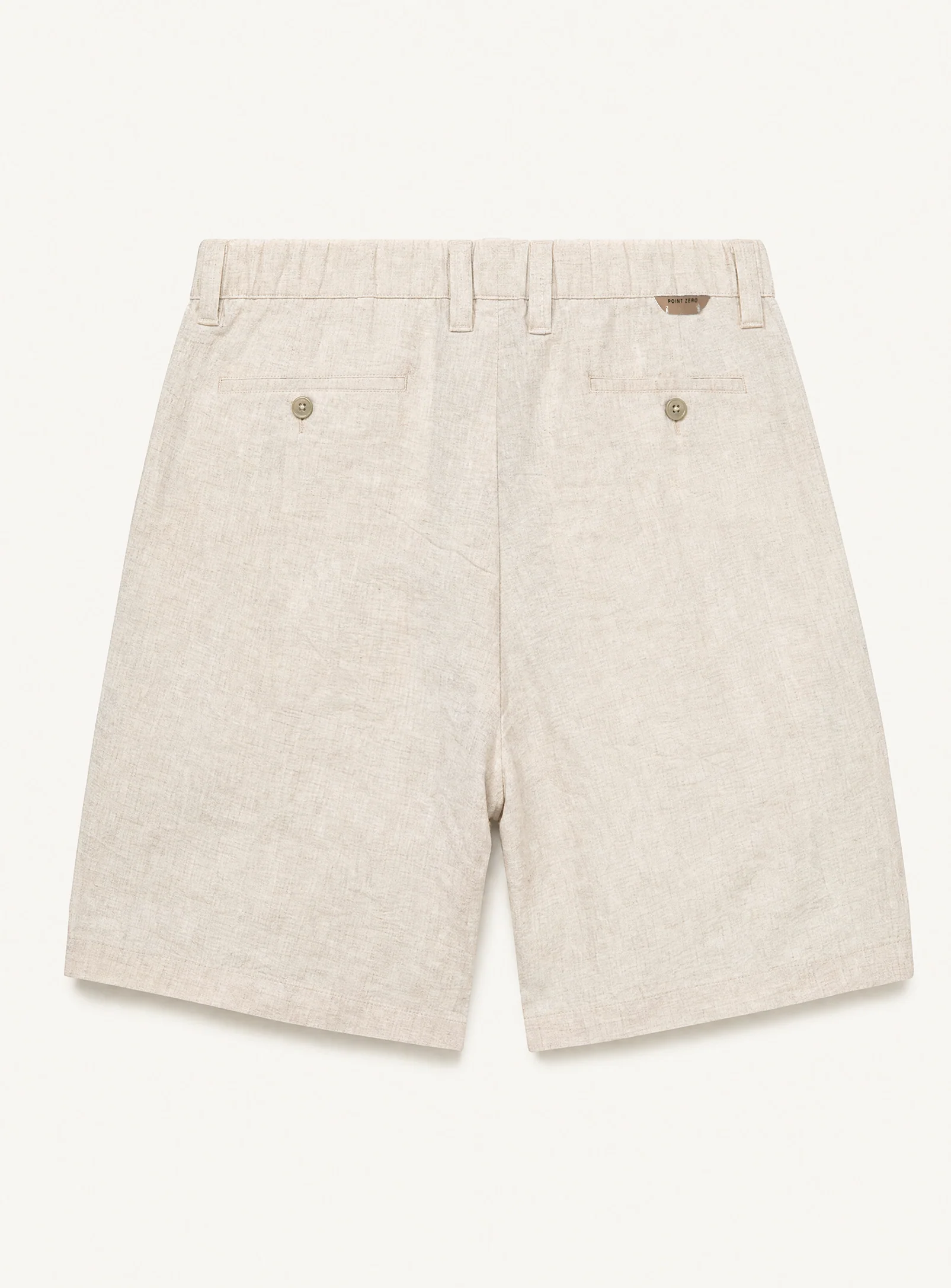 LIAM | Linen Flat Front Shorts with 9" Inseam|| LIAM | Short en lin à devant plat avec entrejambe de 9 po - Image 24