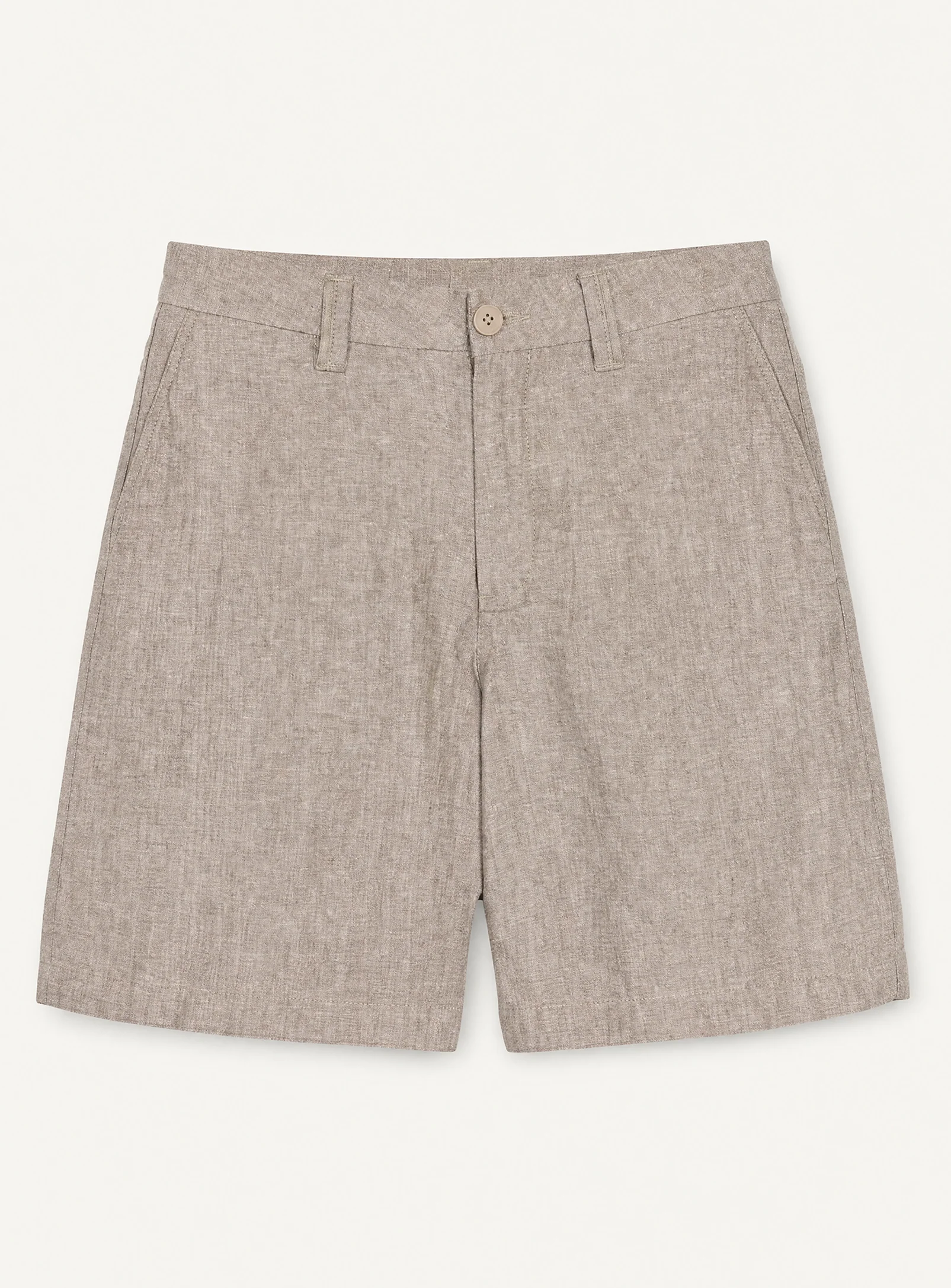 LIAM | Linen Flat Front Shorts with 9" Inseam|| LIAM | Short en lin à devant plat avec entrejambe de 9 po - Image 33