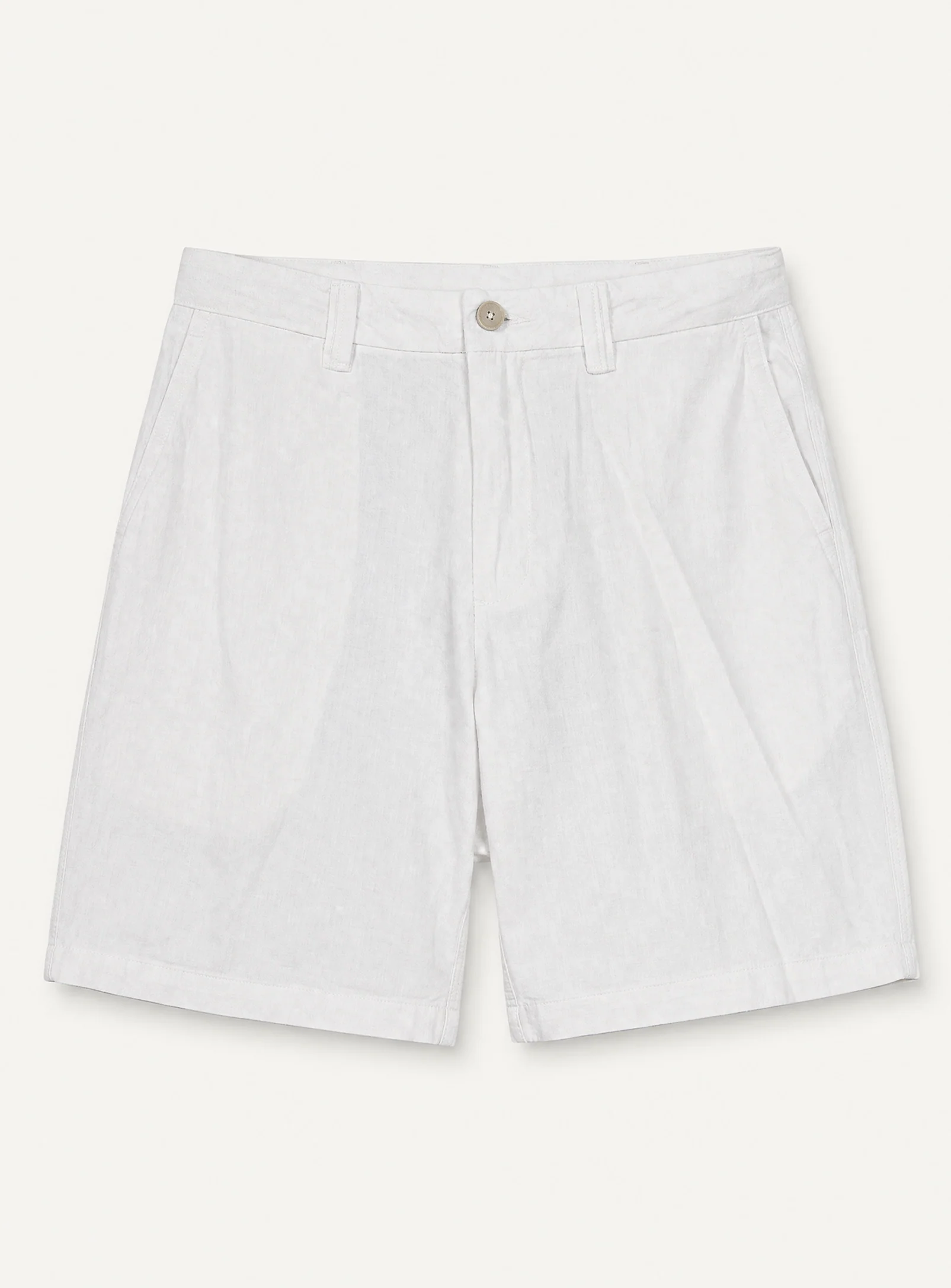 LIAM | Linen Flat Front Shorts with 9" Inseam|| LIAM | Short en lin à devant plat avec entrejambe de 9 po - Image 38