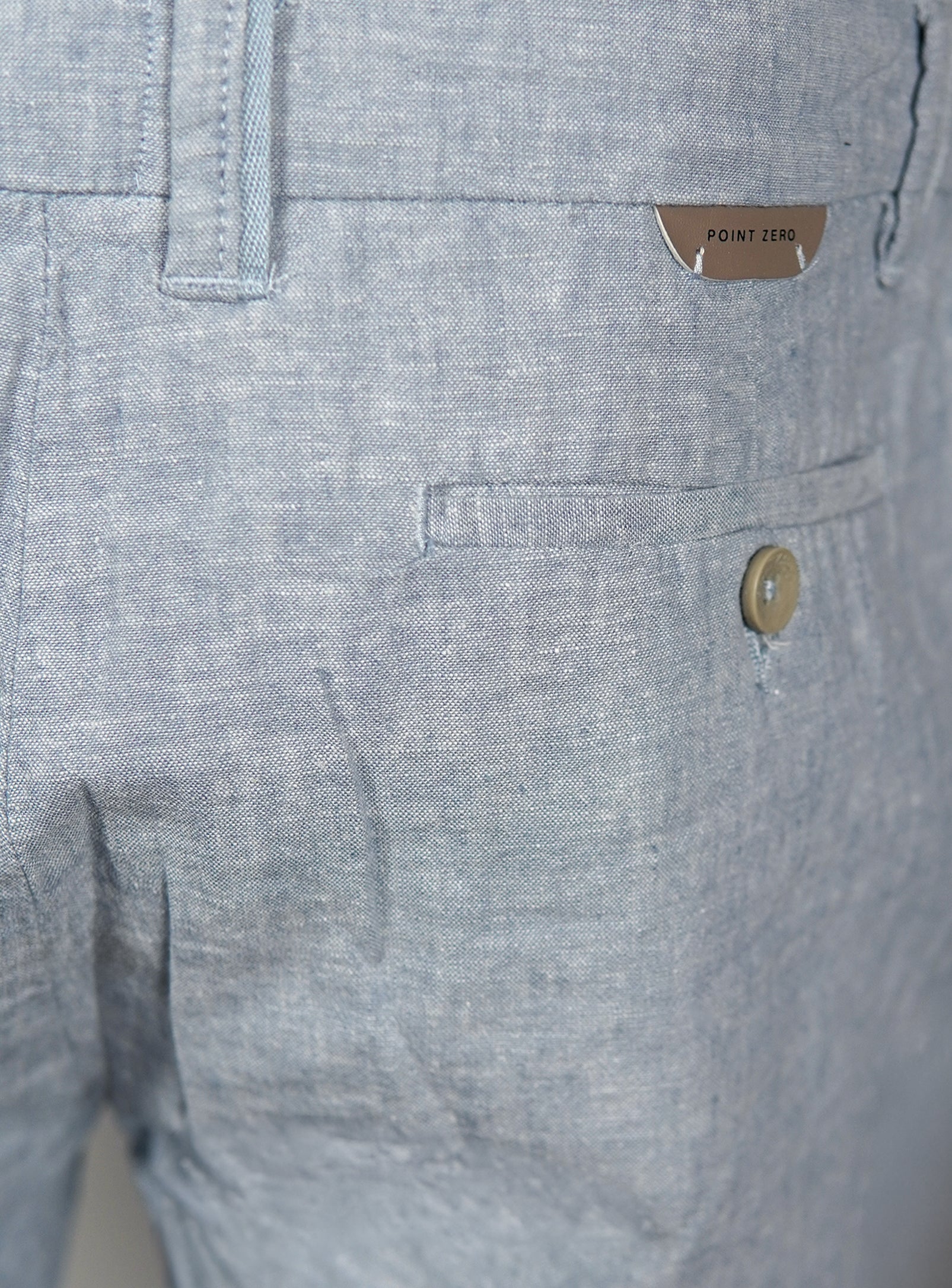 LIAM | Linen Flat Front Shorts with 9" Inseam|| LIAM | Short en lin à devant plat avec entrejambe de 9 po - Image 5