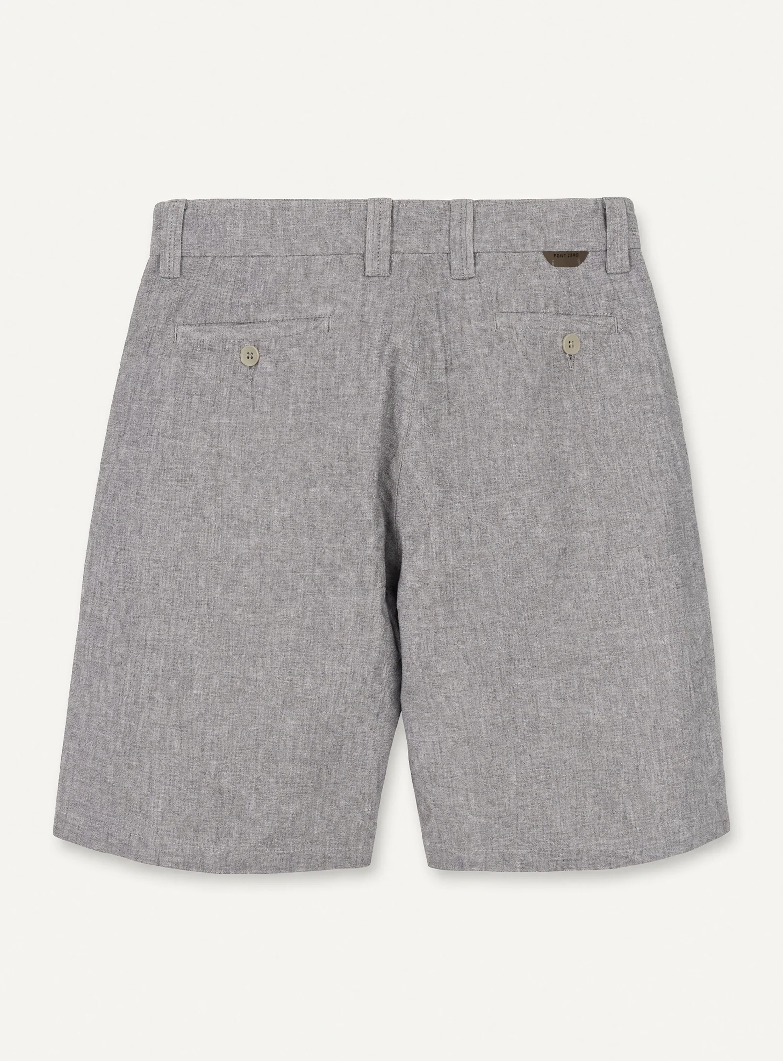 LIAM | Linen Flat Front Shorts with 9" Inseam|| LIAM | Short en lin à devant plat avec entrejambe de 9 po - Image 9