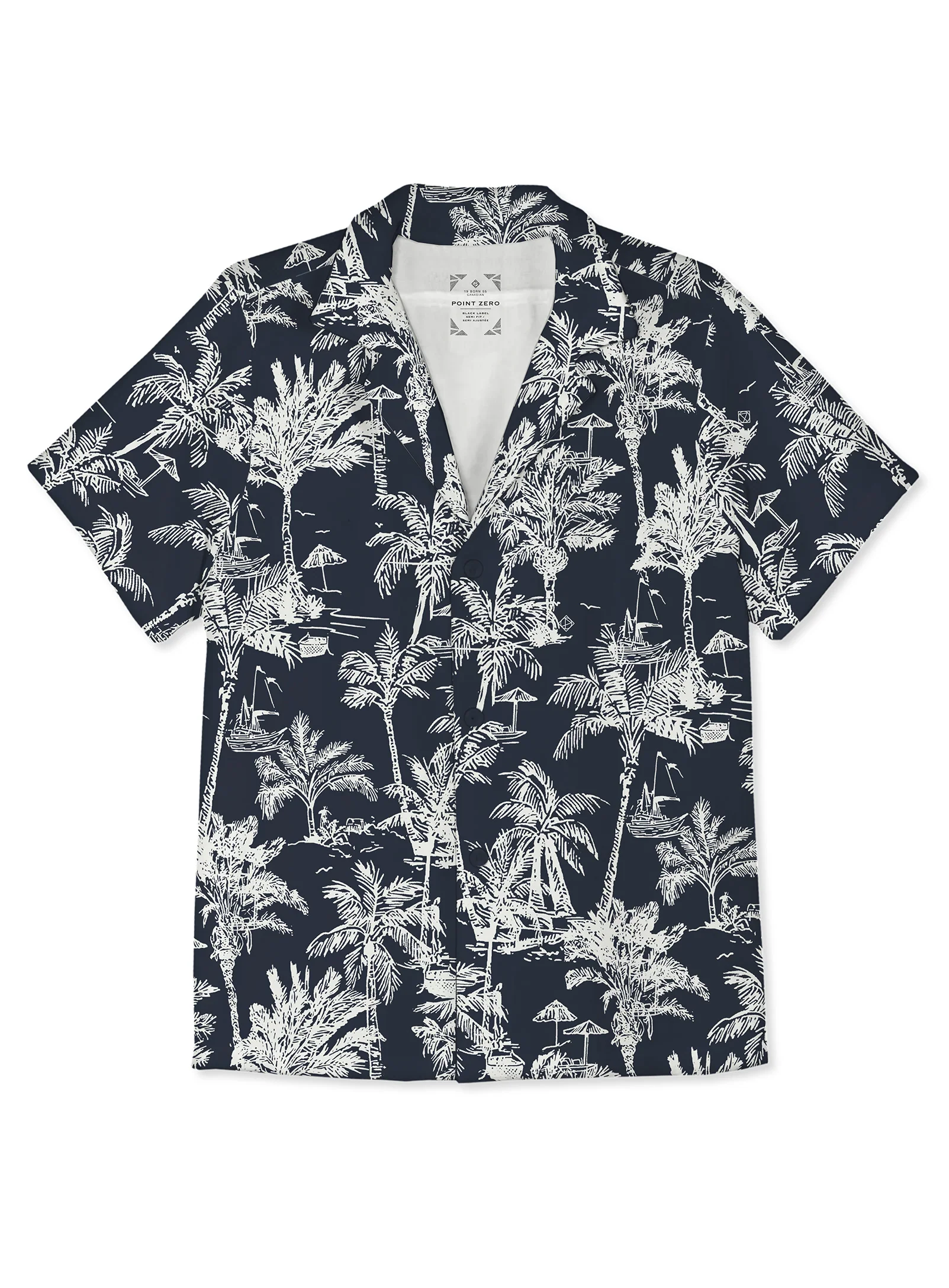 OSCAR | Palm Print Cabana Shirt || OSCAR | Chemise Cabana à imprimé palmiers - Image 3