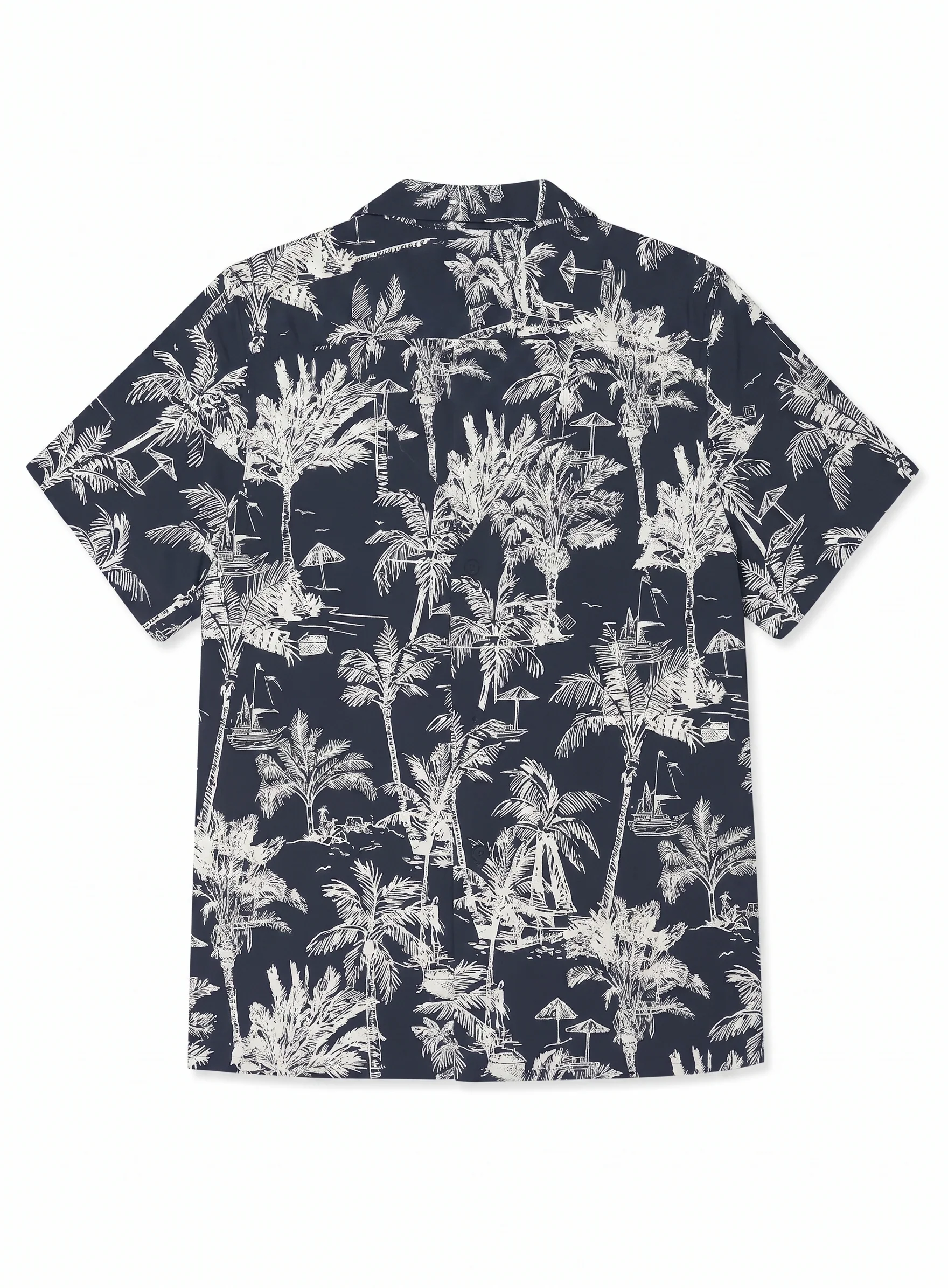 OSCAR | Palm Print Cabana Shirt || OSCAR | Chemise Cabana à imprimé palmiers - Image 4