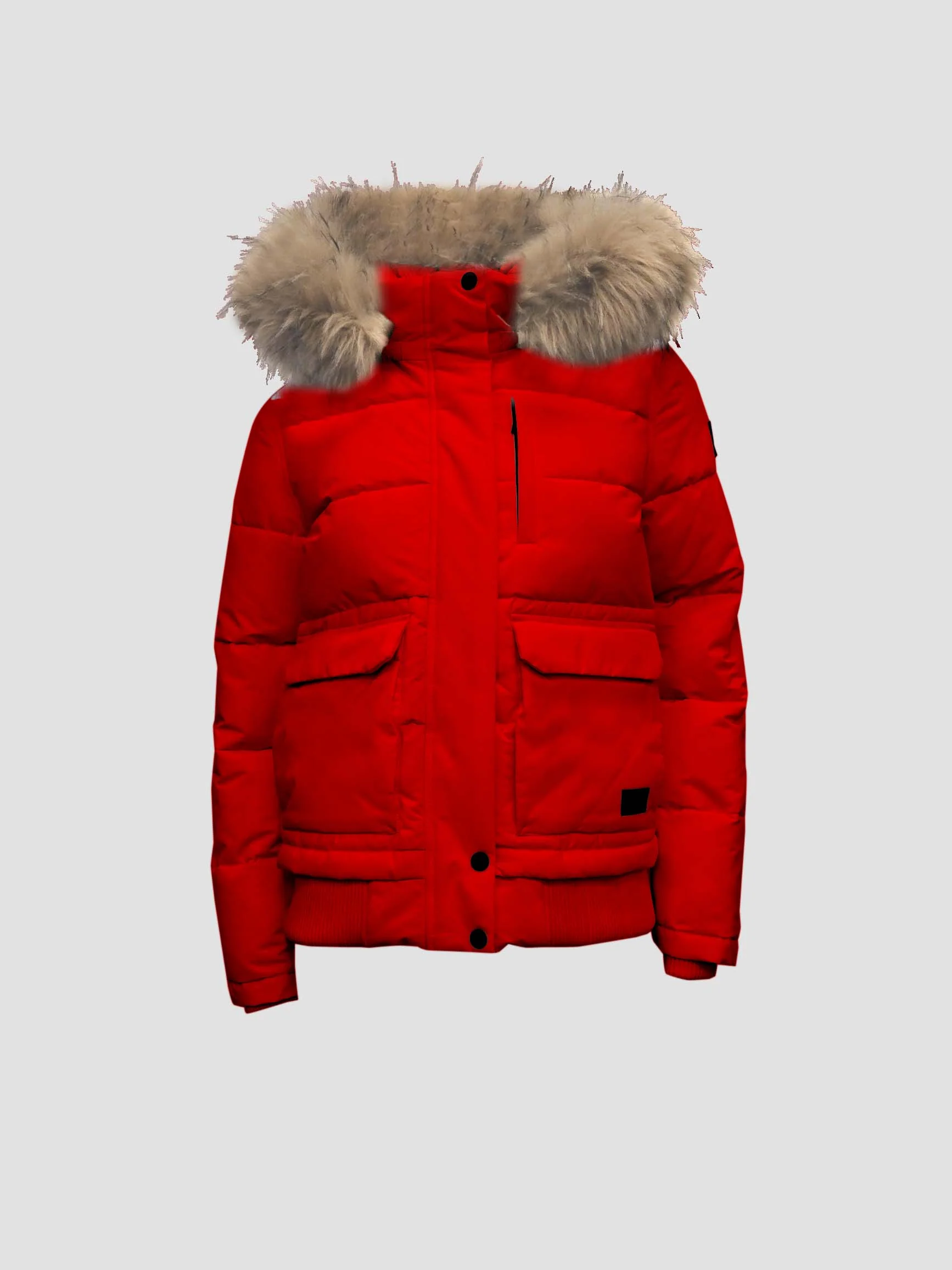 OVALIA | Removable Hood & Fur Bomber|| OVALIA | Capuche amovible et bomber en fourrure - Image 8