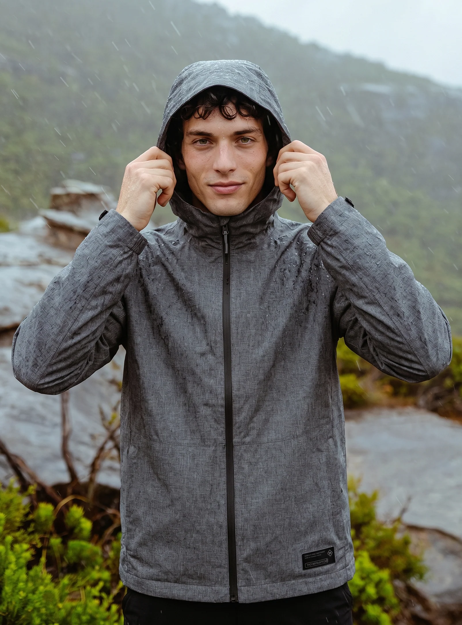 MATISSON | Textured Technical Hybrid Jacket || MATISSON | Veste Zippée à Capuche Technique texturée - Image 11