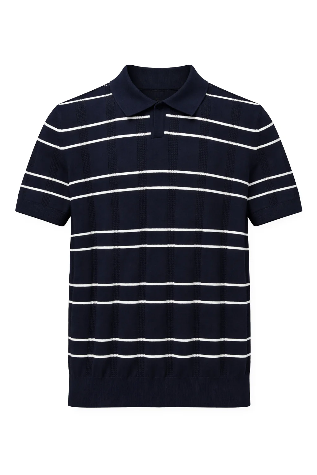 REMO | Horizontal Stripe Knit Polo|| REMO | Polo En Maille À Rayures Horizontales - Image 9