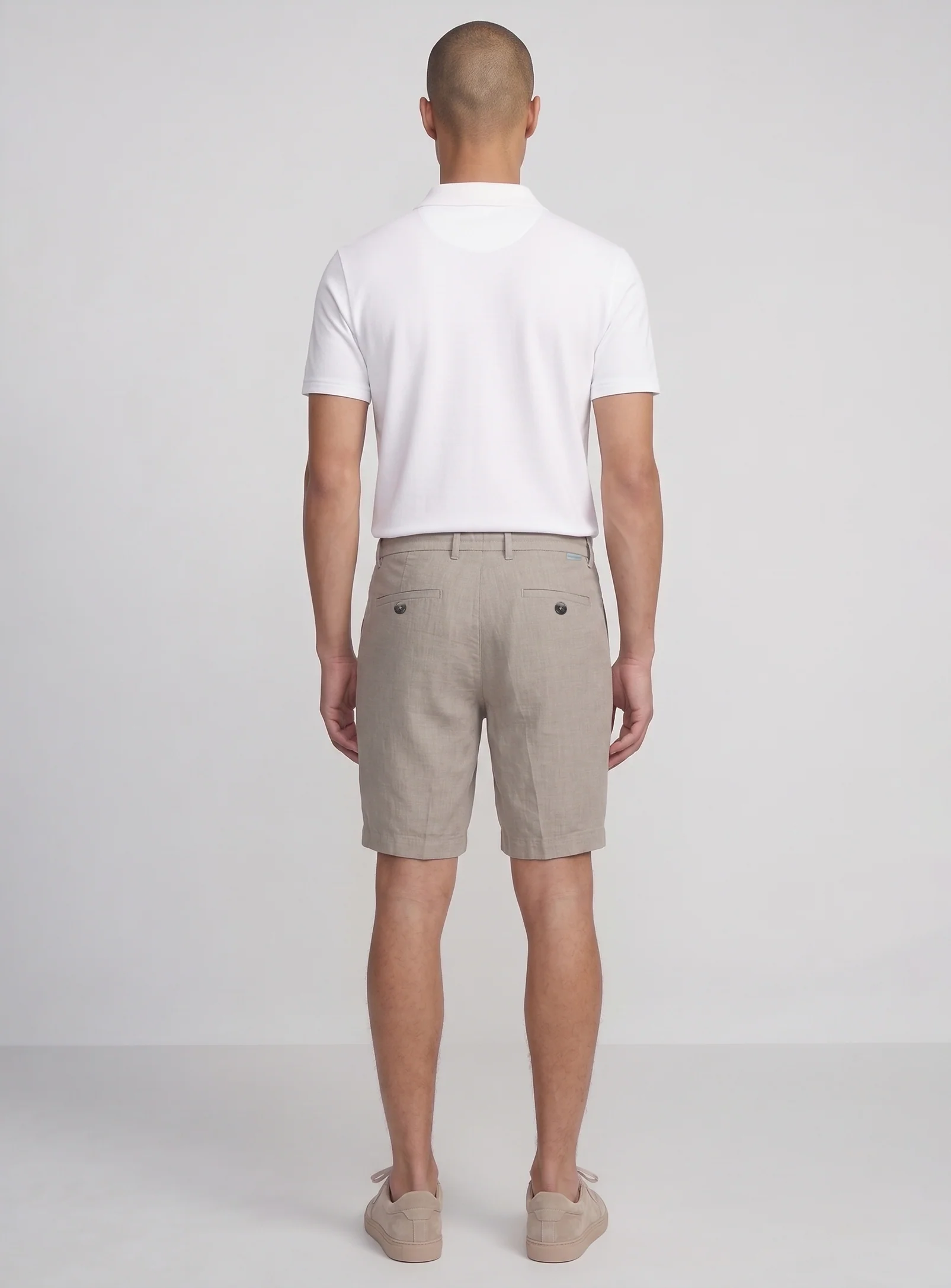 REMY | Chino Shorts with Elastic Waistband || REMY | Short Chino avec Élastique à la Taille - Image 2