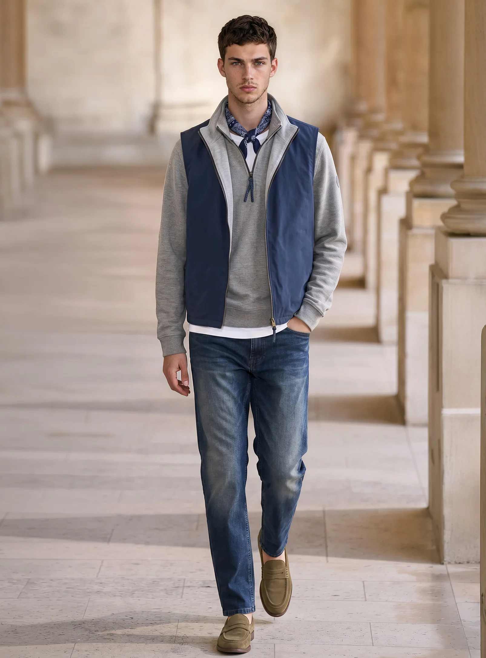 RODRI | Reversible Nylon/Jersey Vest || RODRI | Gilet réversible en nylon/jersey - Image 4