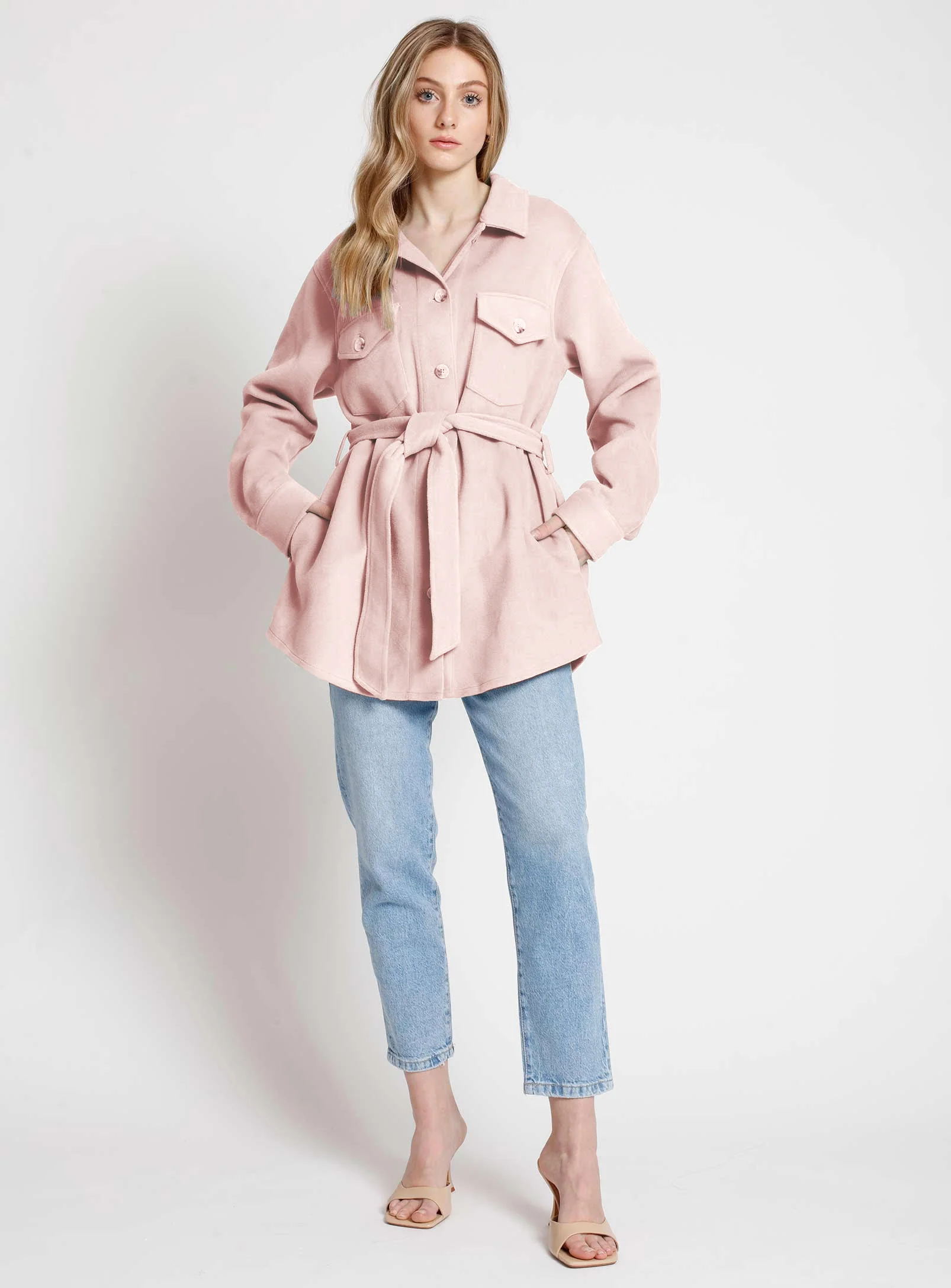 EMILY | Belted Shacket || EMILY | Surchemise Avec Ceinture - Image 6