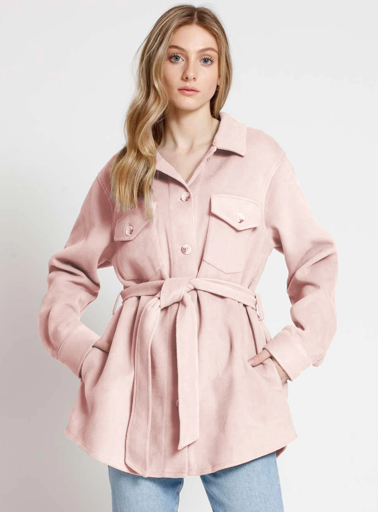 EMILY | Belted Shacket || EMILY | Surchemise Avec Ceinture - Image 9