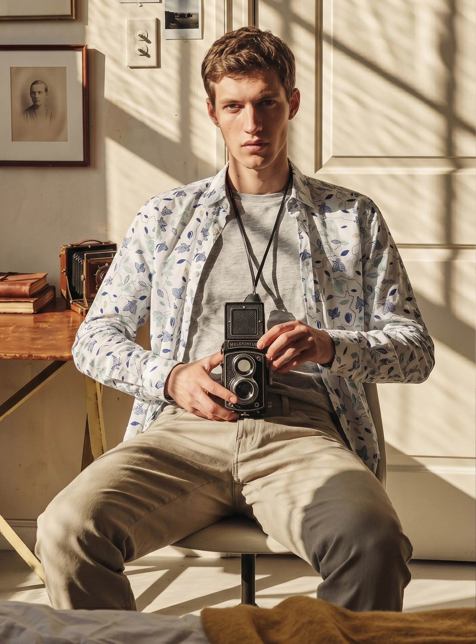 KLAUS | Floral Melange Shirt || KLAUS | Chemise à fleurs mélangées - Image 3