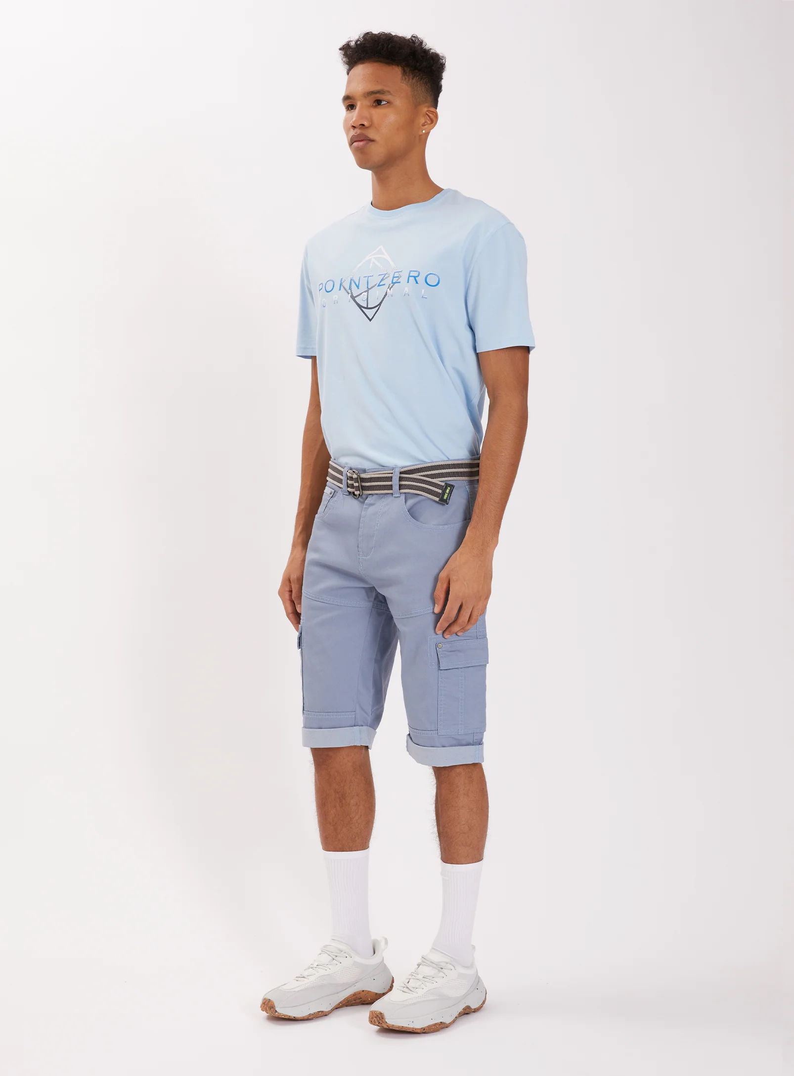 TOLGA | 2-TONE STRETCH DENIM CAPRI WITH BELT || TOLGA | CAPRI EN DENIM STRETCH 2 TONS AVEC CEINTURE - Image 15