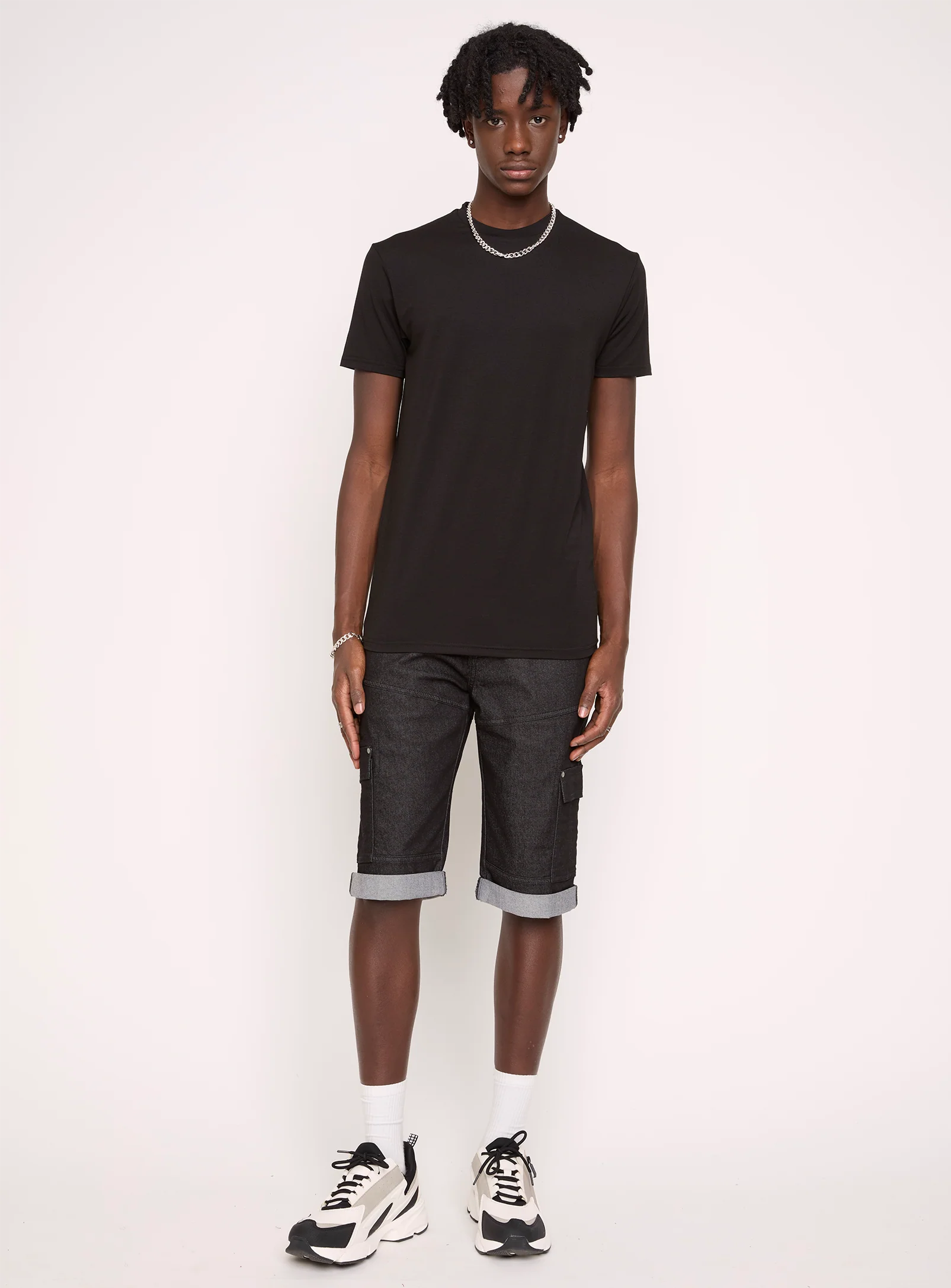 TOLGA | 2-TONE STRETCH DENIM CAPRI WITH BELT || TOLGA | CAPRI EN DENIM STRETCH 2 TONS AVEC CEINTURE - Image 22