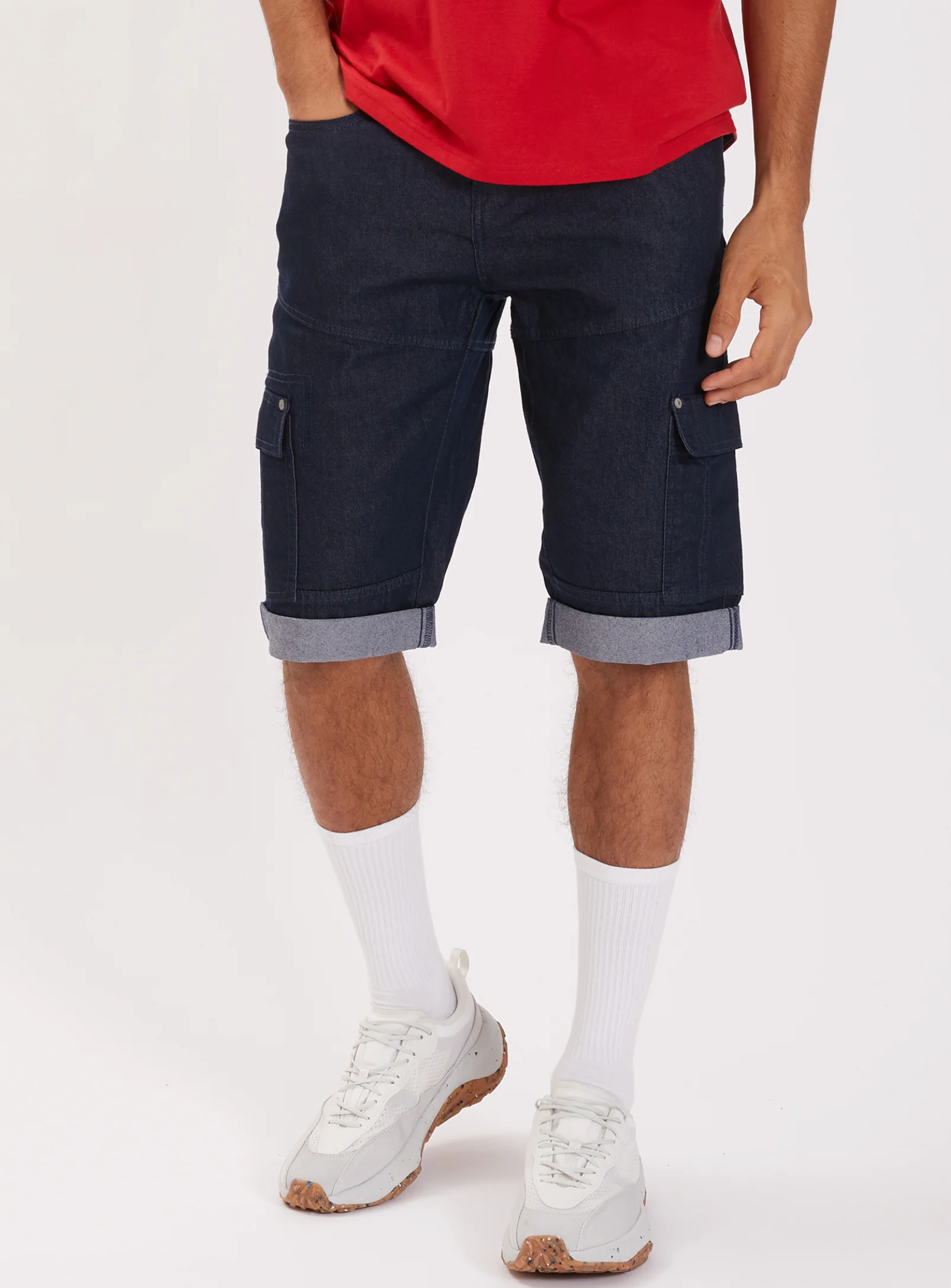 TOLGA | 2-TONE STRETCH DENIM CAPRI WITH BELT || TOLGA | CAPRI EN DENIM STRETCH 2 TONS AVEC CEINTURE - Image 40