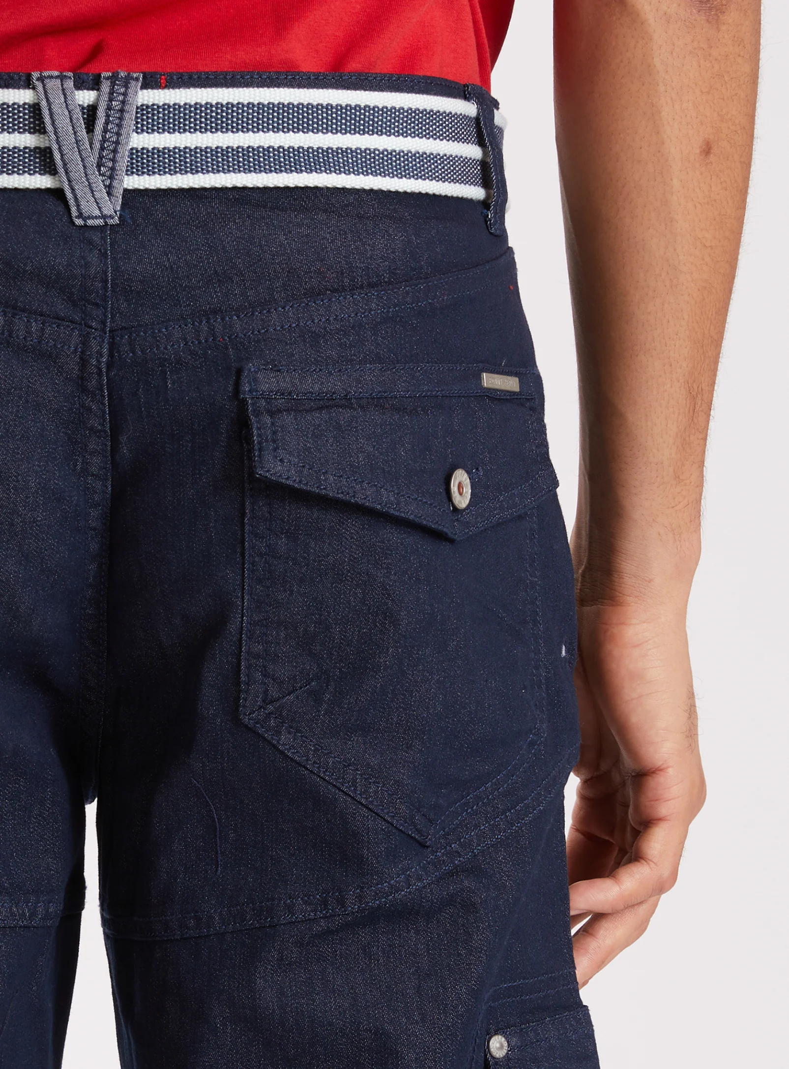 TOLGA | 2-TONE STRETCH DENIM CAPRI WITH BELT || TOLGA | CAPRI EN DENIM STRETCH 2 TONS AVEC CEINTURE - Image 42