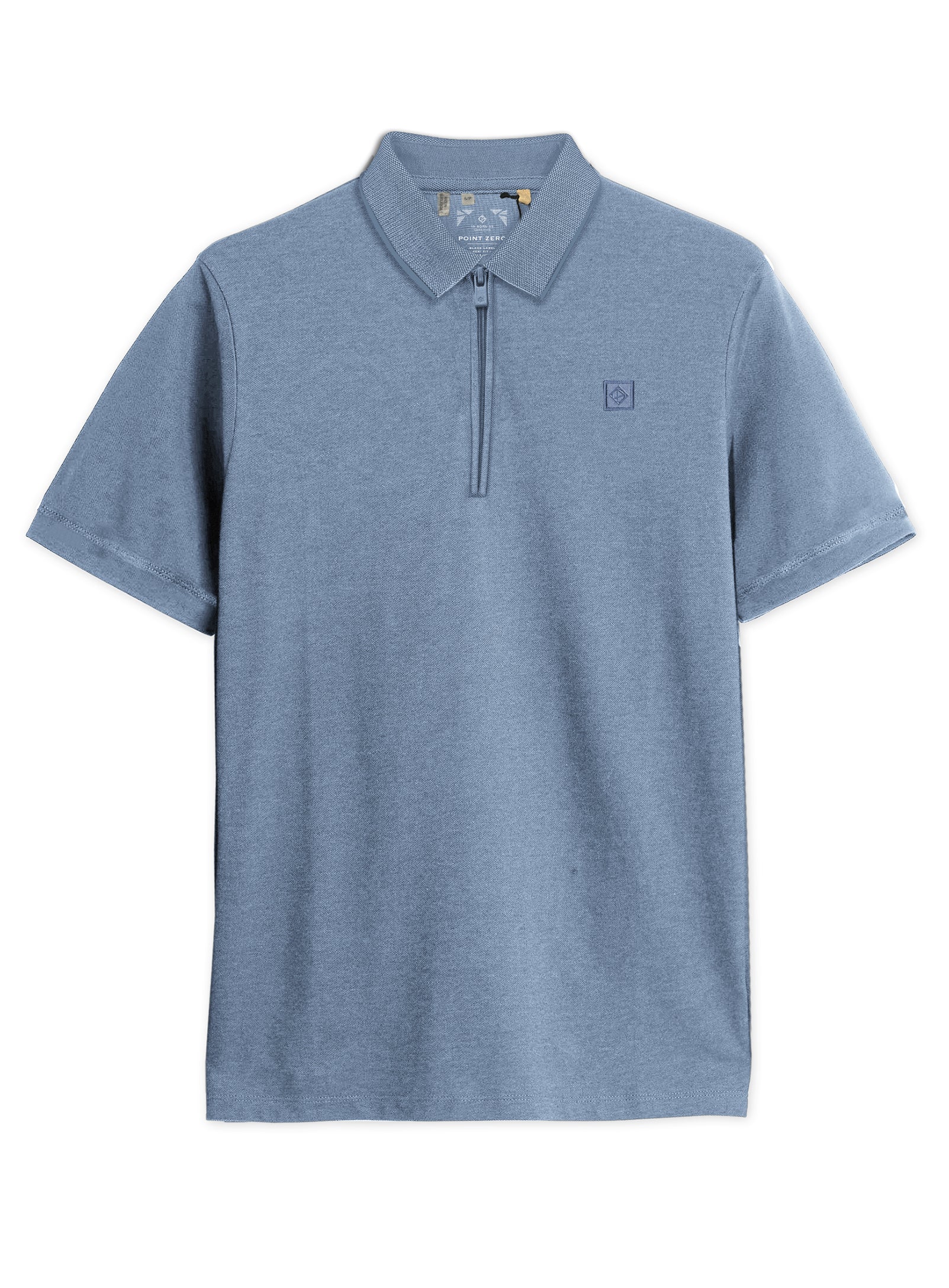 MARCO | Two-tone pique polo with zip placket || MARCO | Polo piqué deux tons à fermeture zippée - Image 15