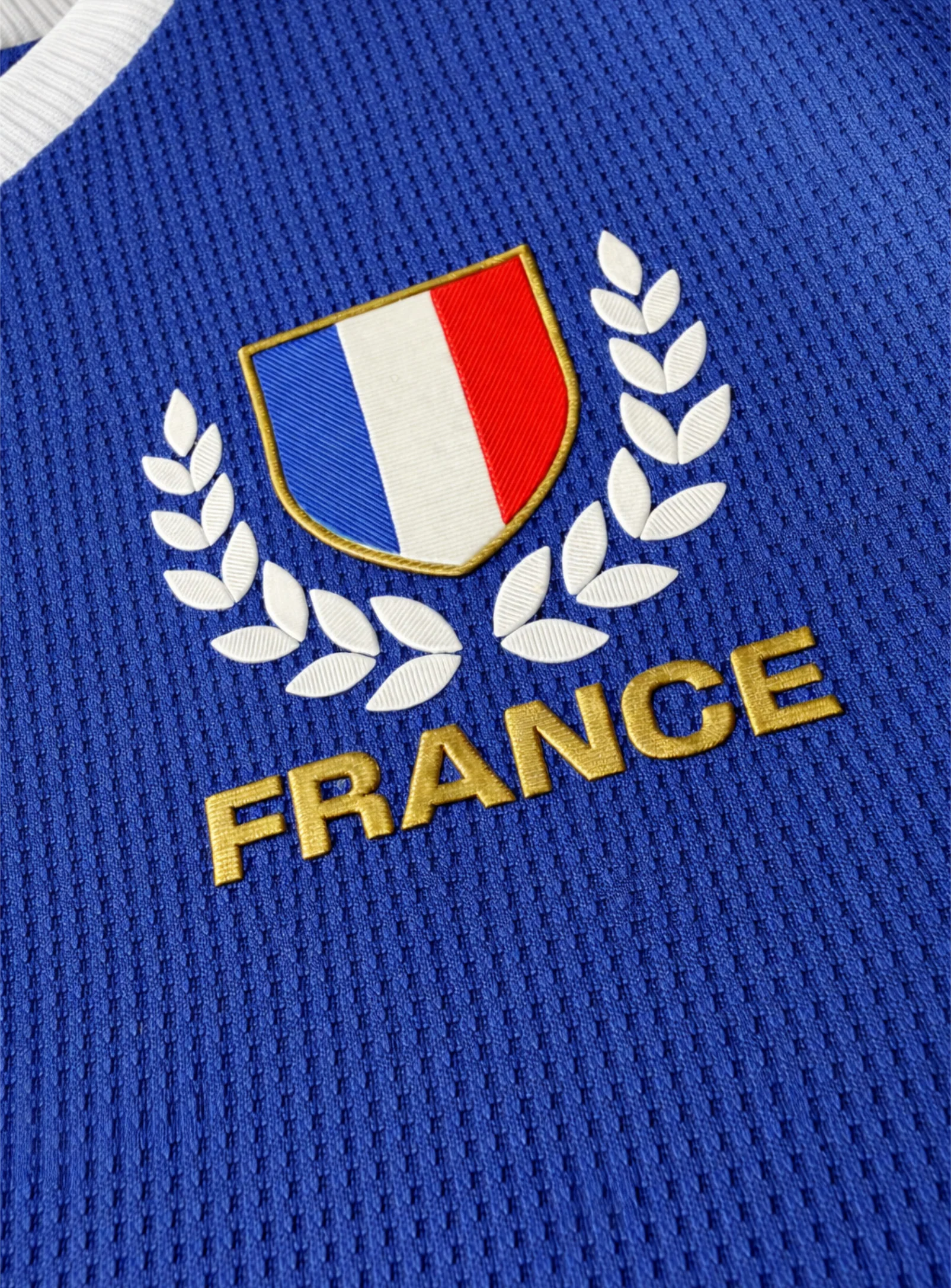 Waffle Effect Kids France Jersey || Maillot France en Jersey Gaufré Enfant - Image 4
