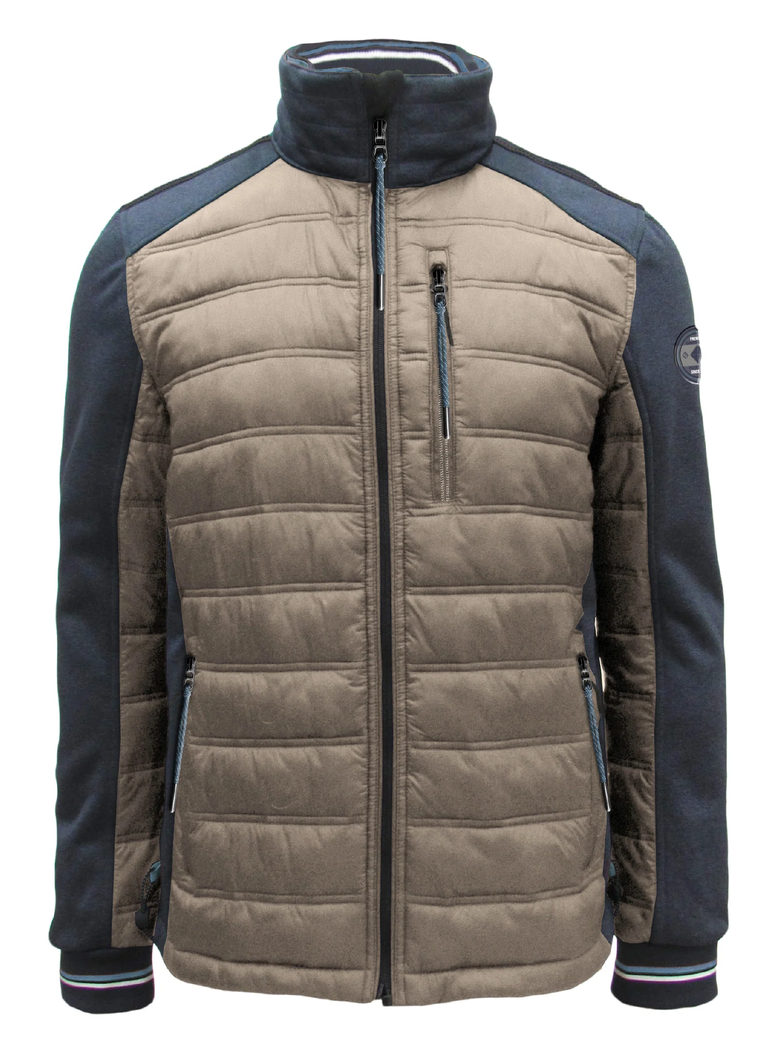 WALTER | Cut and Sew Textured Nylon Transitional Jacket || WALTER | Veste De Transition Texturée en Nylon Avec Coupe Et Couture - Image 9