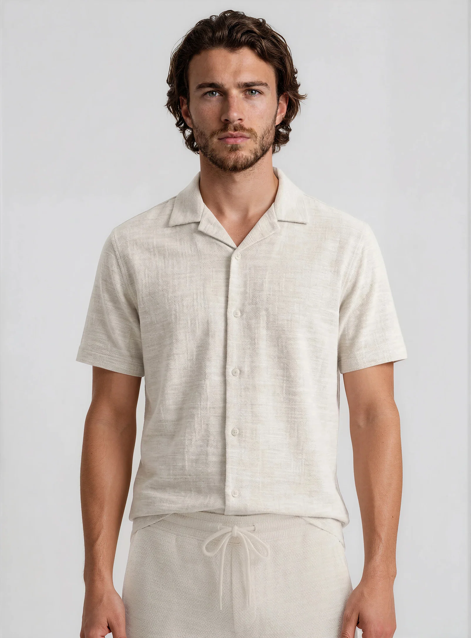 ZAYN | Textured Knit Short-Sleeve Shirt || ZAYN | Chemise à manches courtes en tricot texturé - Image 12